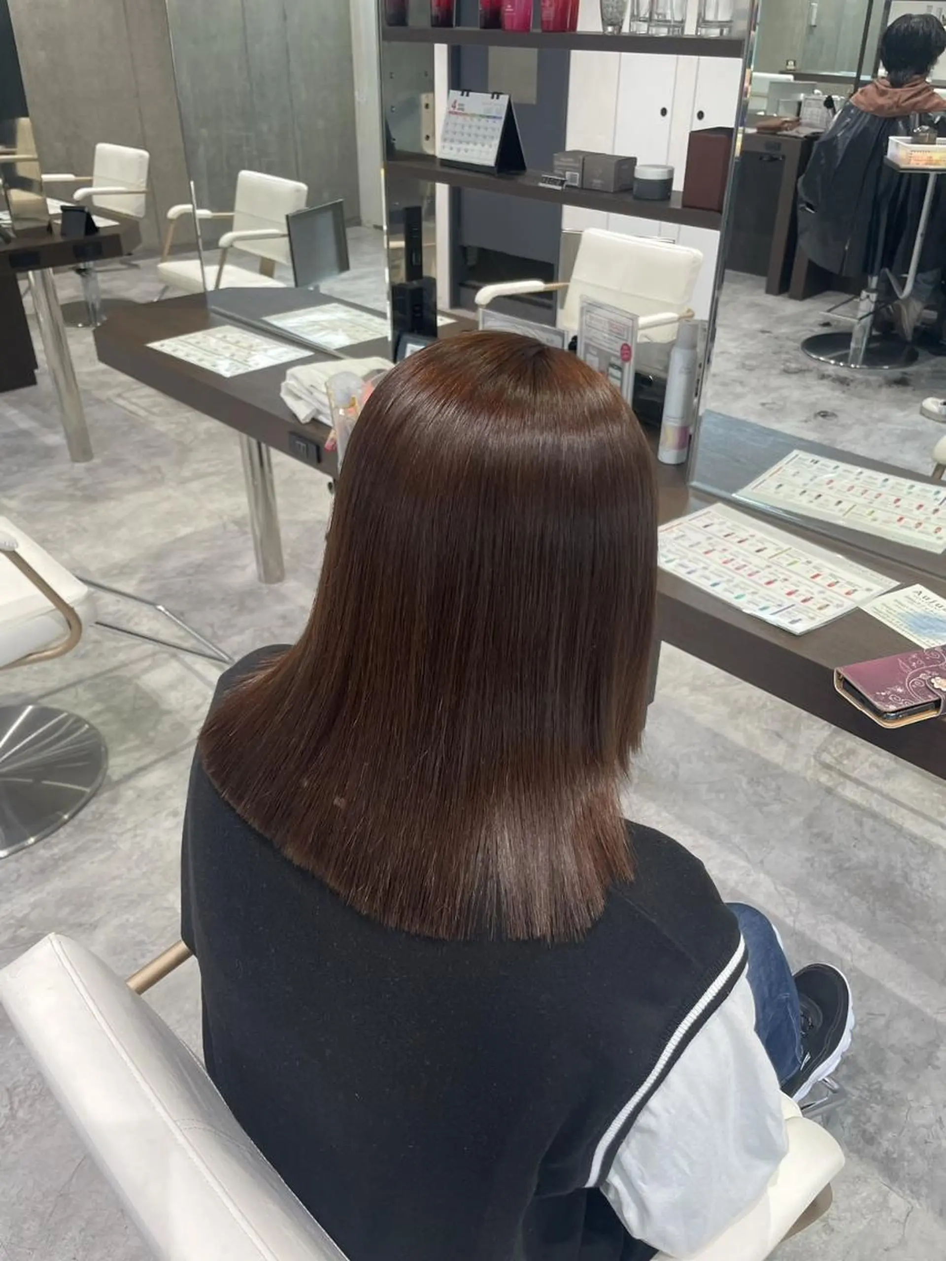 ミディアム 縮毛矯正 ヘアカラー トリートメント 縮毛矯正特化🩰 竹口はるかのヘアスタイル