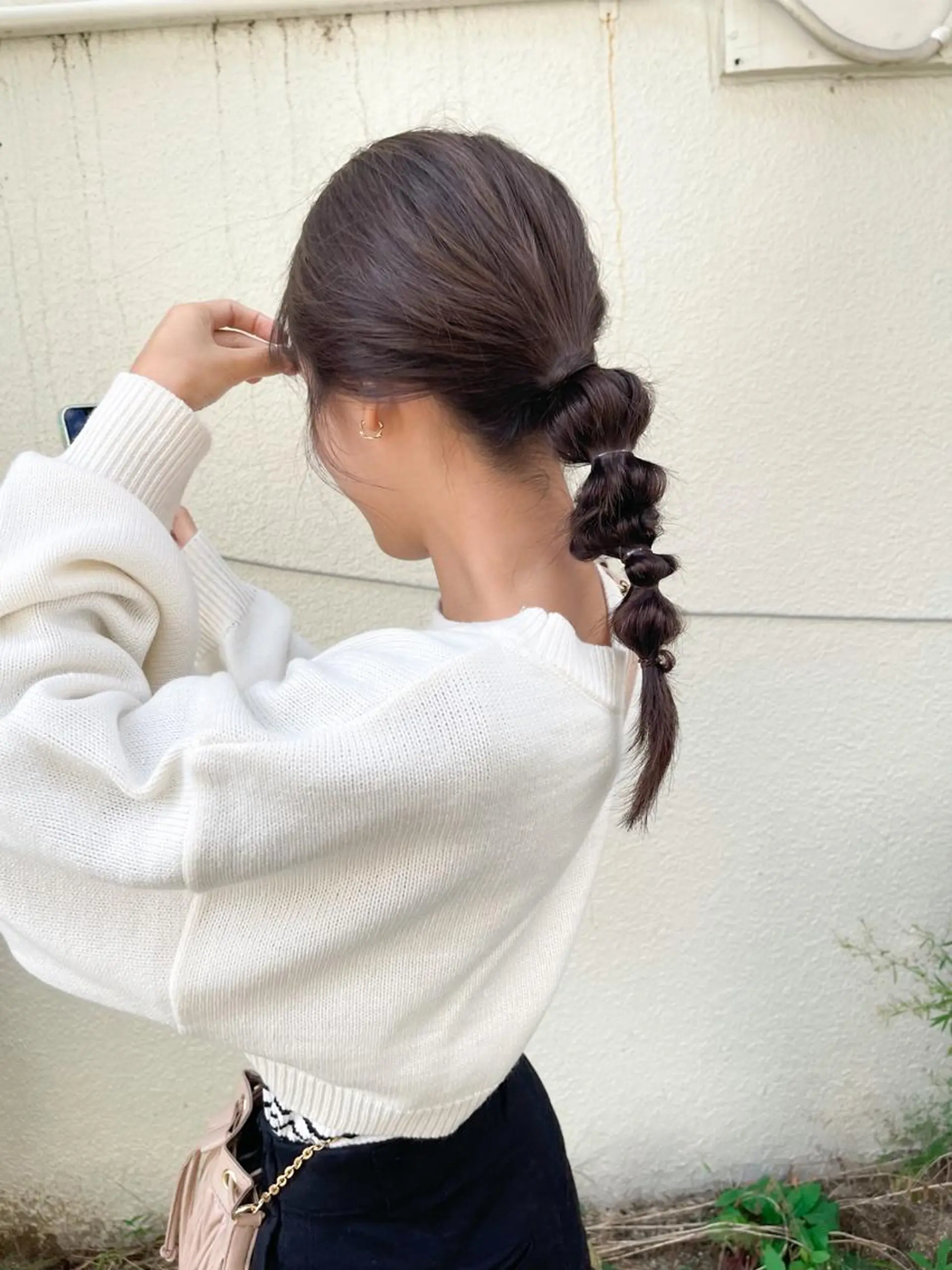 セミロング カラー ヘアアレンジ 中堀 遥のヘアスタイル