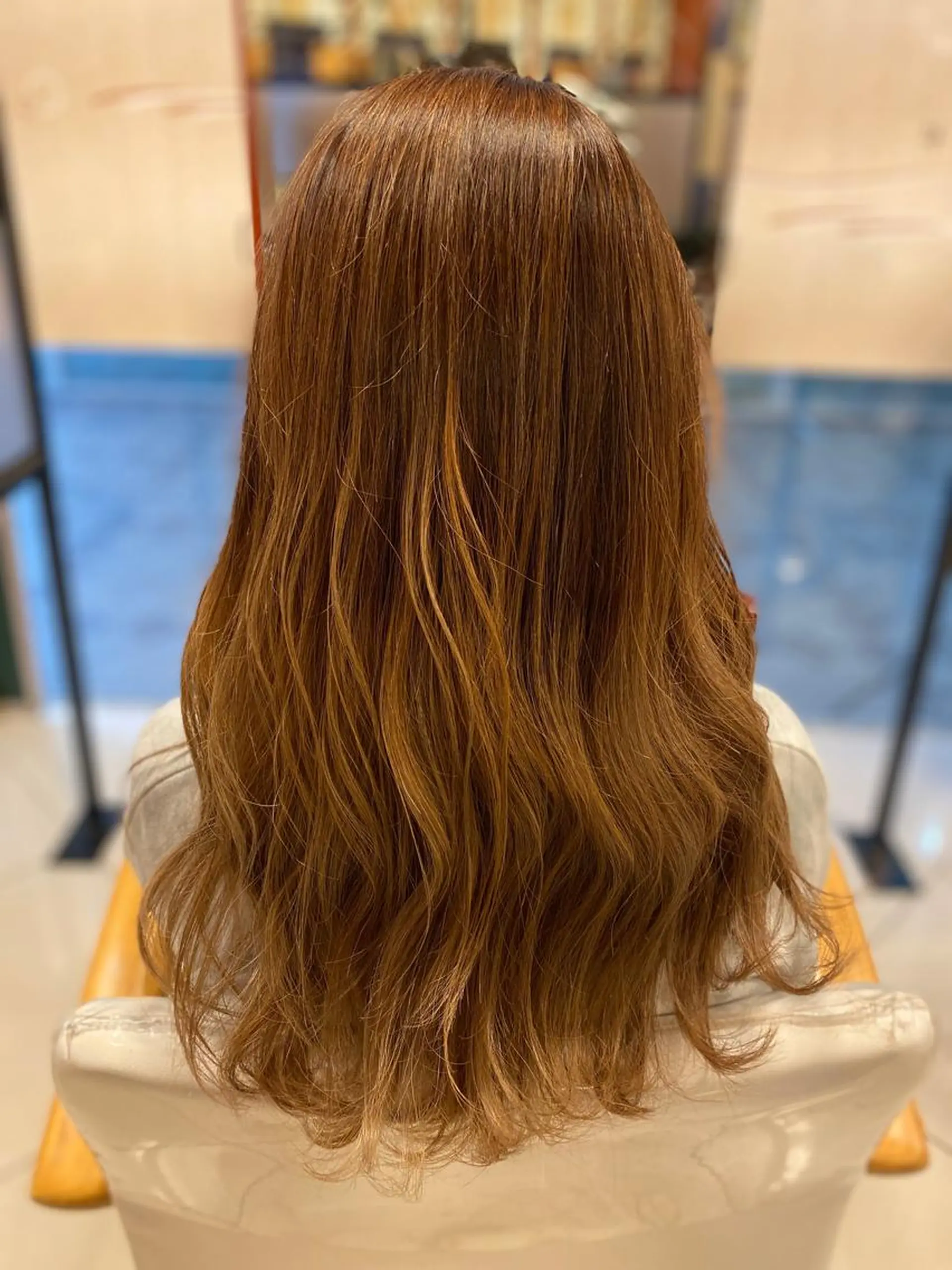 ロング カラー ハイライトカラー ハイライト カット ヘアカラー トリートメント へんみ みかのヘアスタイル