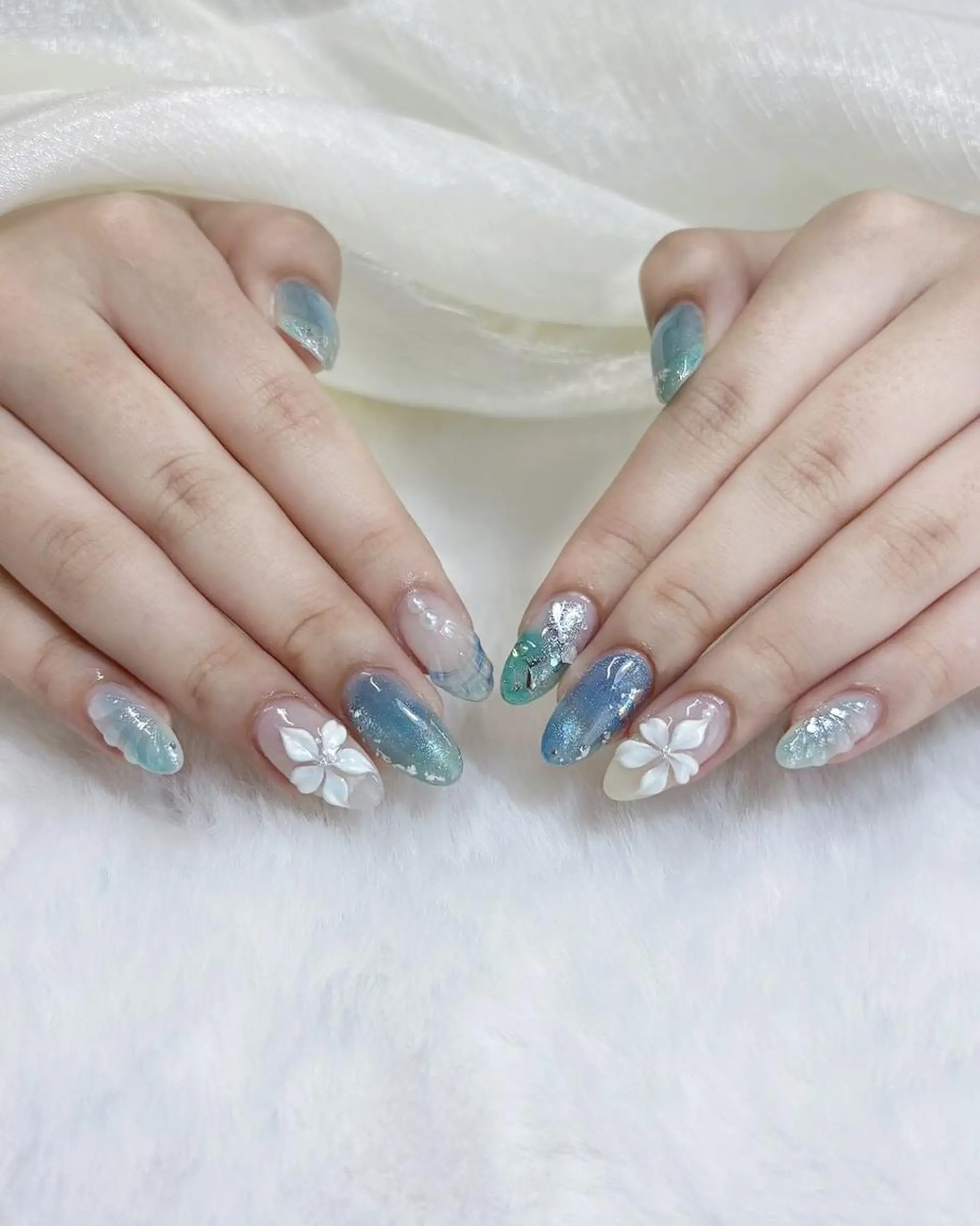 ネイル チークネイル キラキラネイル 韓国ネイル ワンホンネイル koto‎ネイル 大宮店のネイルデザイン