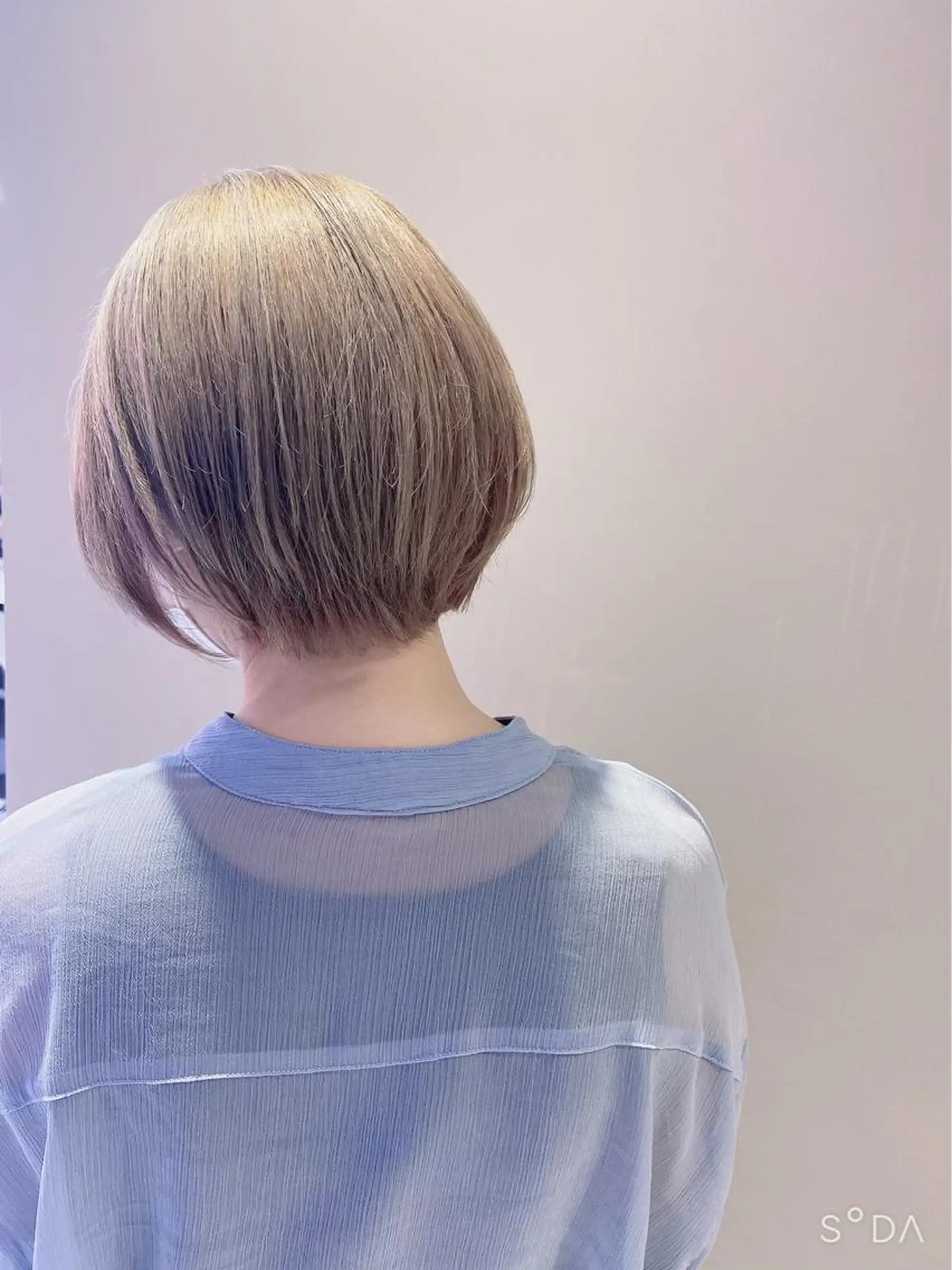 ショート カラー ヘアアレンジ 縮毛矯正/髪質改善/ ブリーチ毛/木元渓太のヘアスタイル