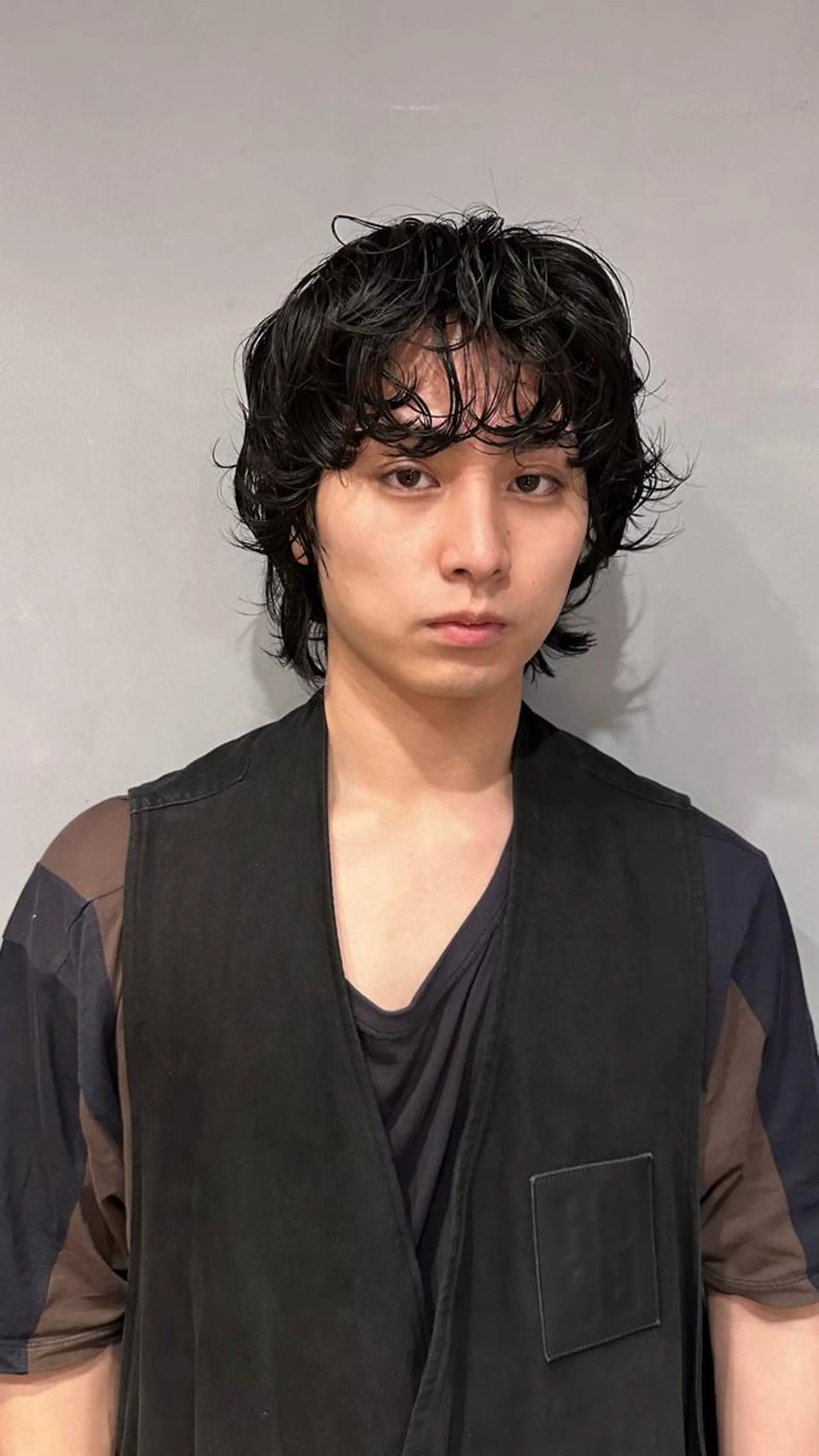 パーマ メンズ 美髪・シールエクステ ホソタニリョウコのヘアスタイル