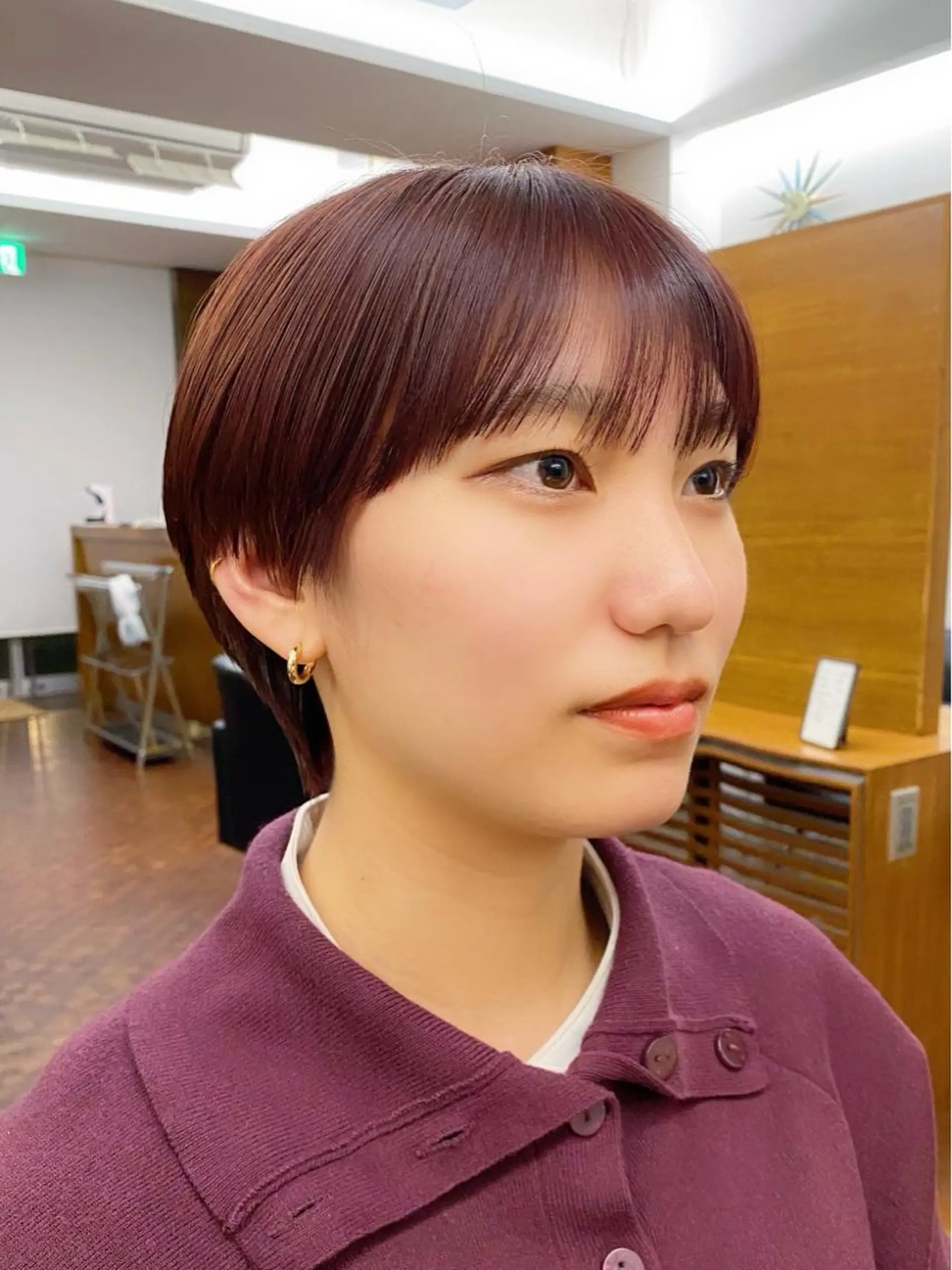 ショート カラー 似合わせレイヤー/ パーマヘア/高倉のヘアスタイル