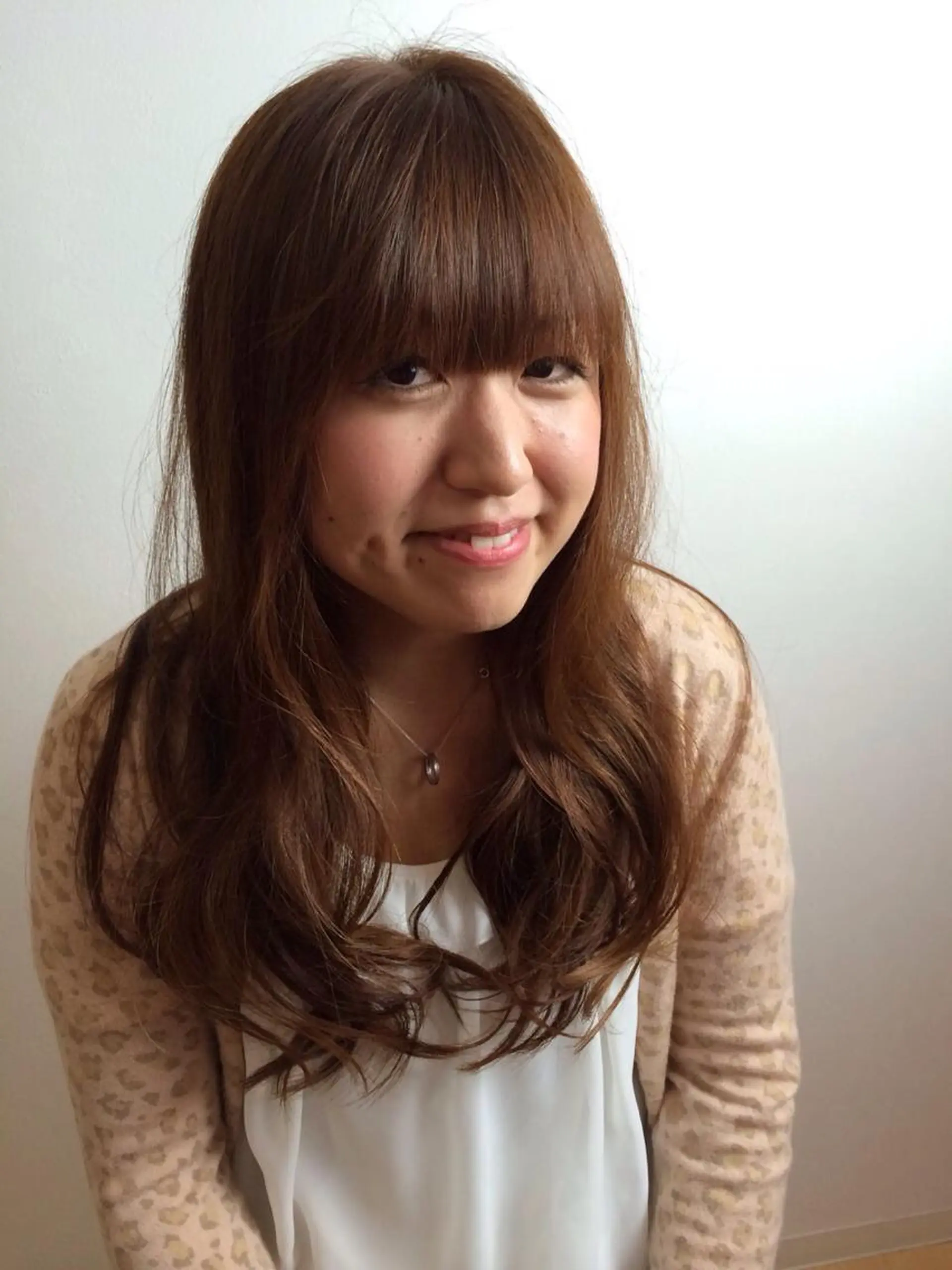 セミロング パーマ hair shiki -志希-のヘアスタイル