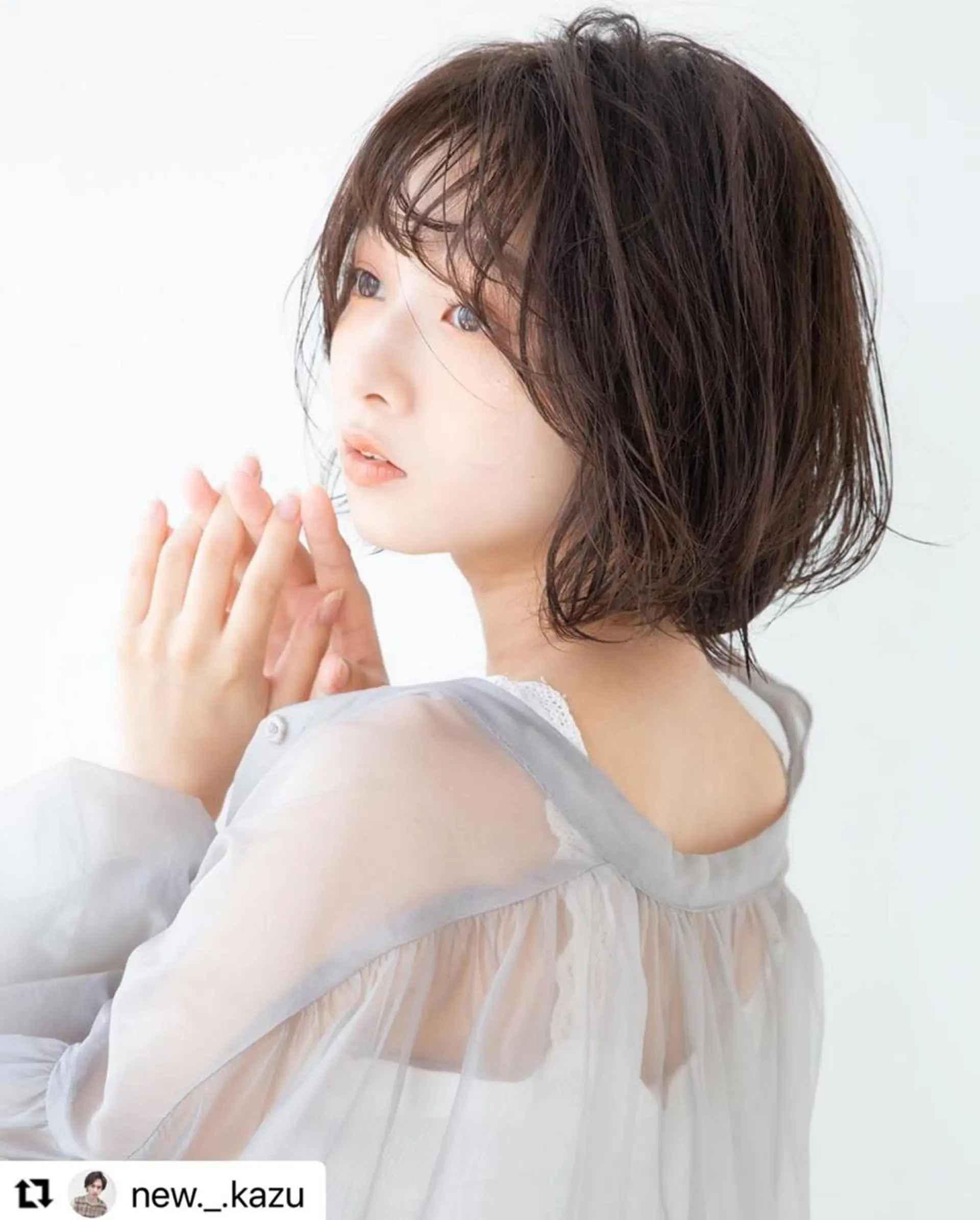 ショート カラー パーマ メンズ 透明感カラー ボブ 🩷Eny terrace🩷のヘアスタイル