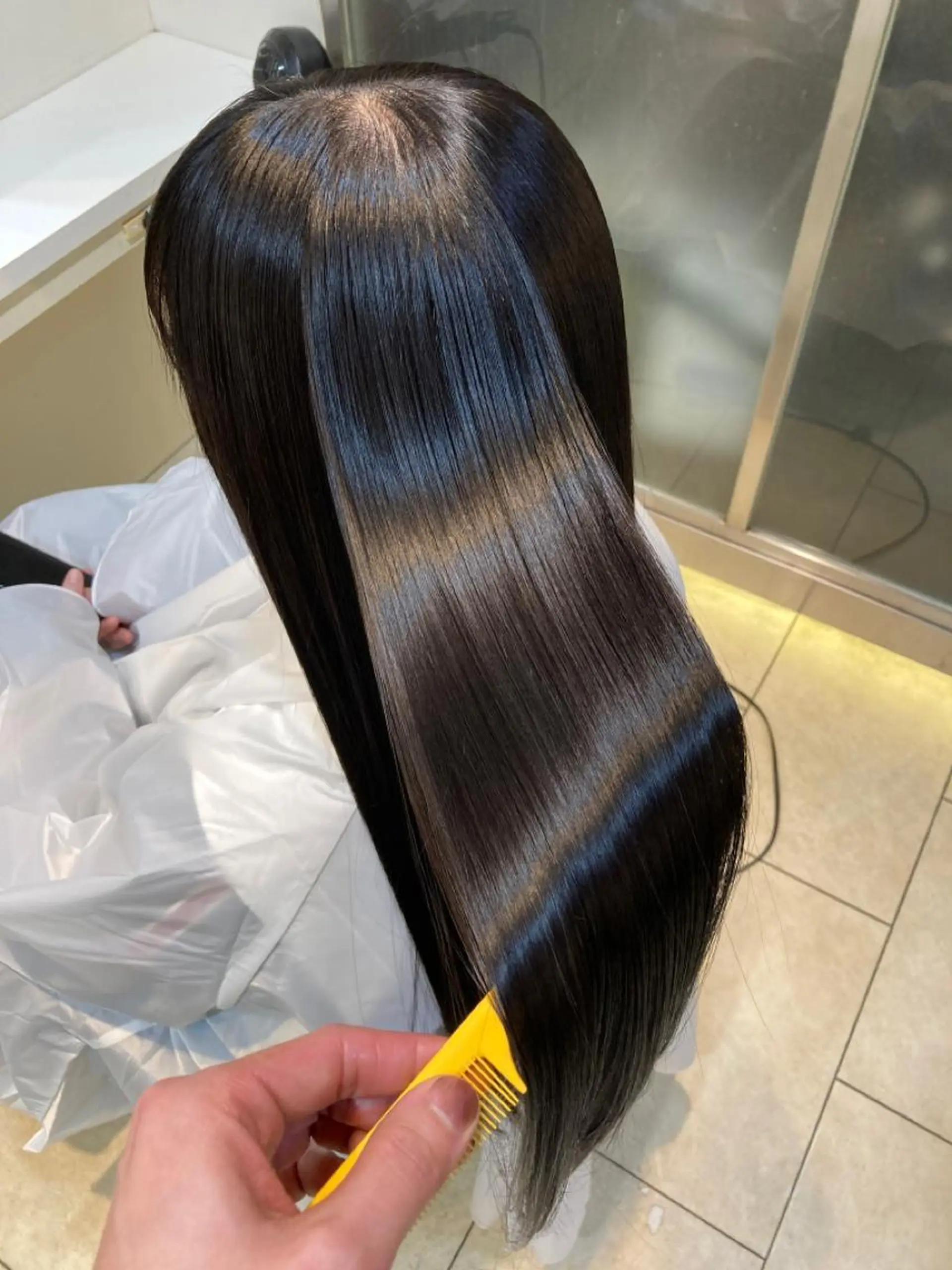 ロング 縮毛矯正 トリートメント セイヤ 艶髪再生師のヘアスタイル
