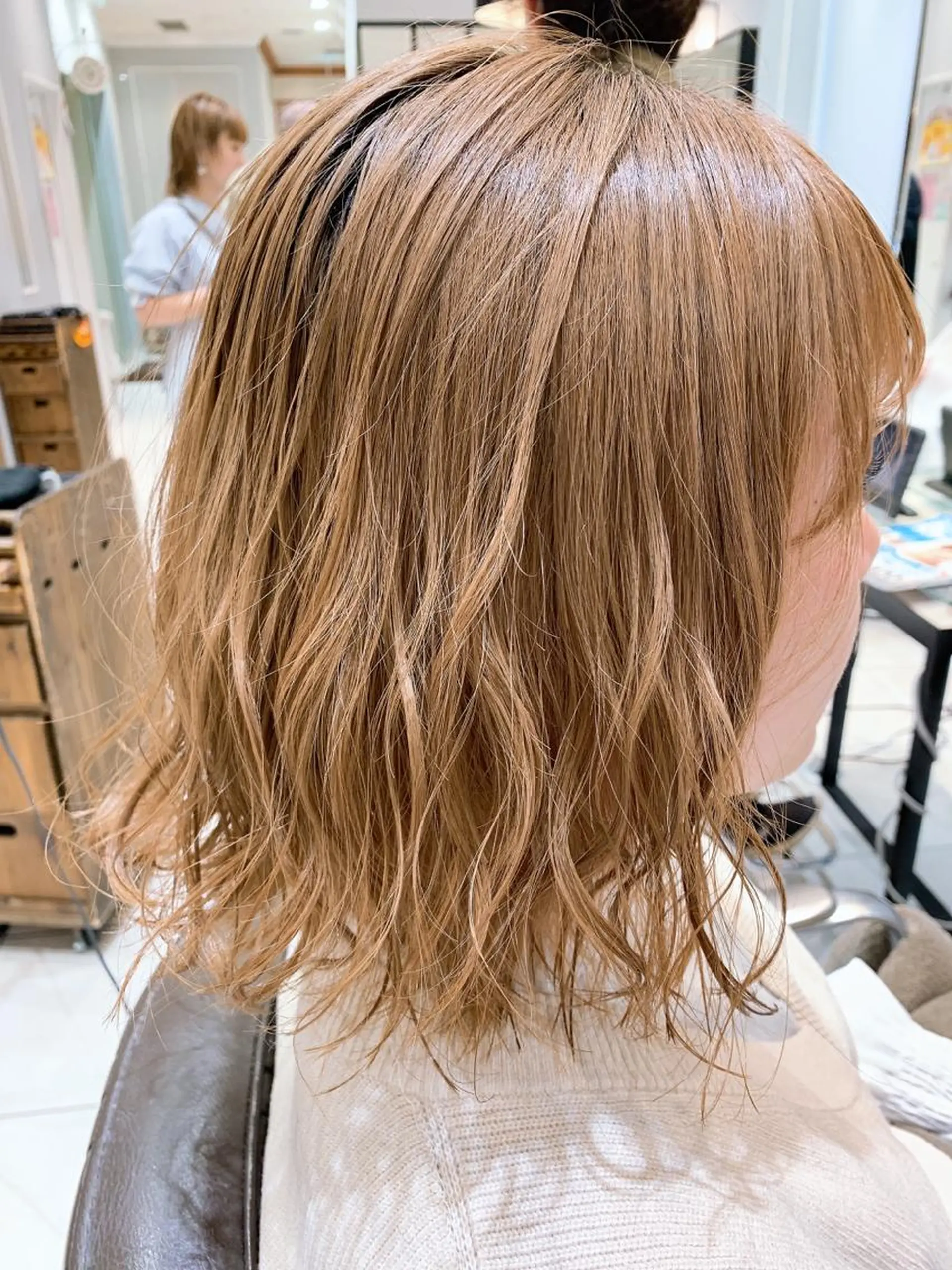 ミディアム ボブ カット ヘアカラー トリートメント 🦖鶴岡香純🦖 5/1から復帰しますのヘアスタイル