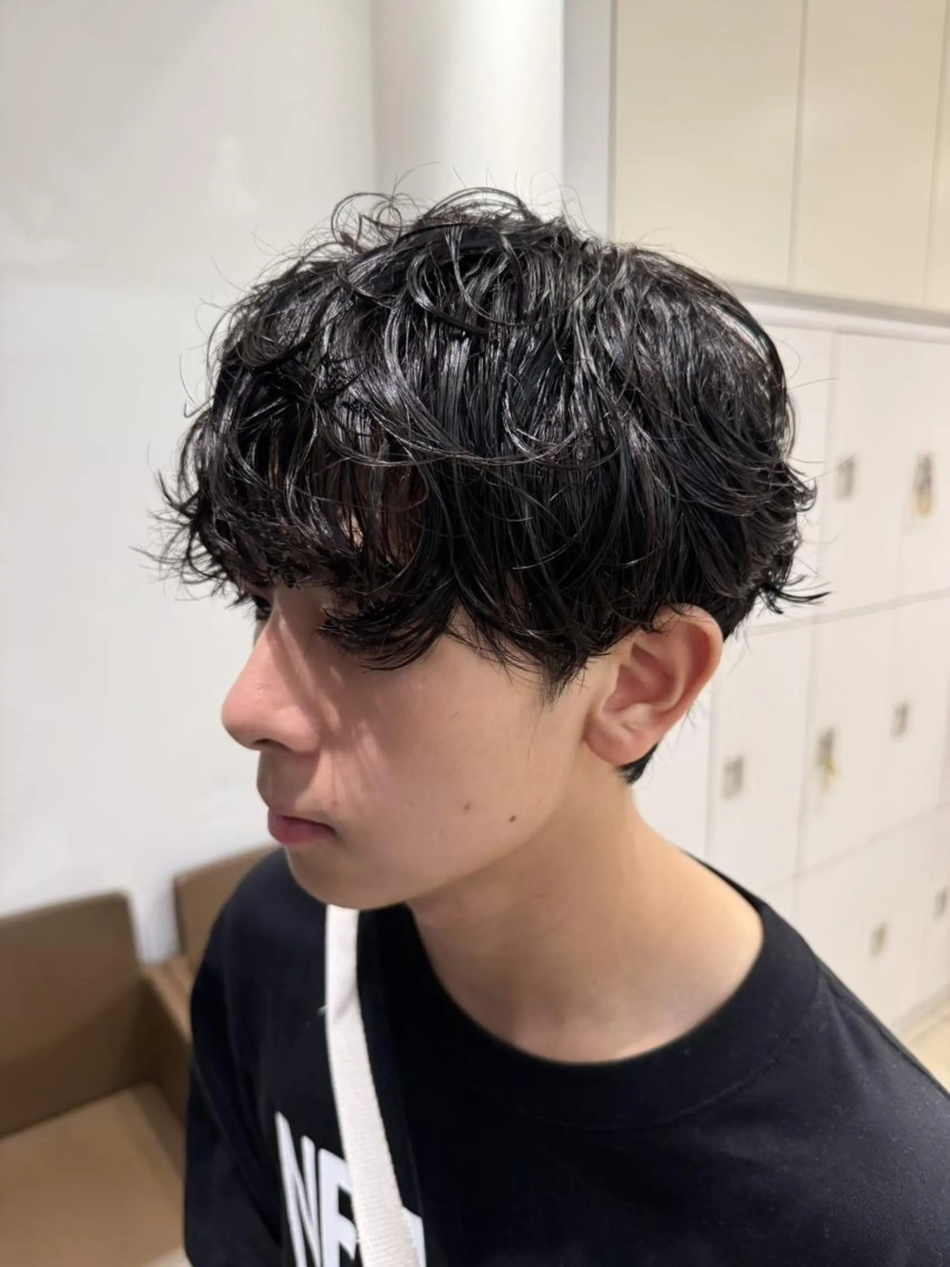 メンズ カット パーマ 【大人ショート/ボブ モデル募集】　Seiのヘアスタイル