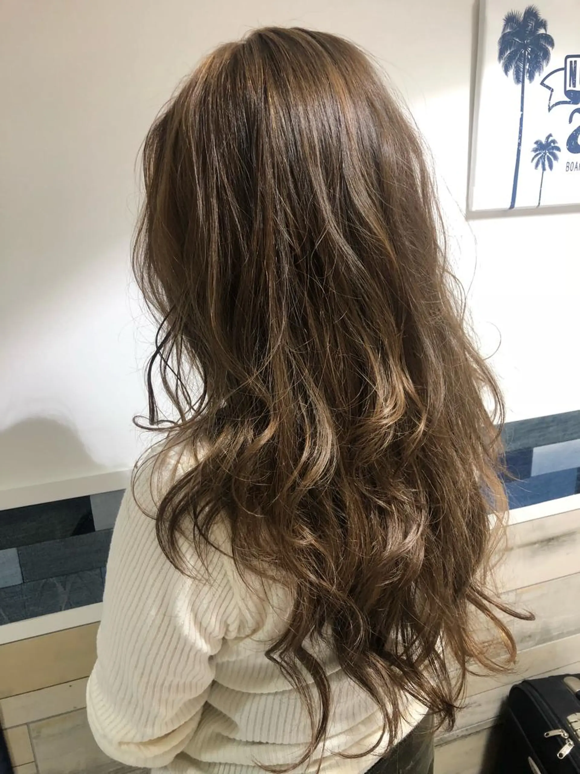 ロング カラー ベージュカラー ストレート🌹カラー お任せを🌈bucoのヘアスタイル