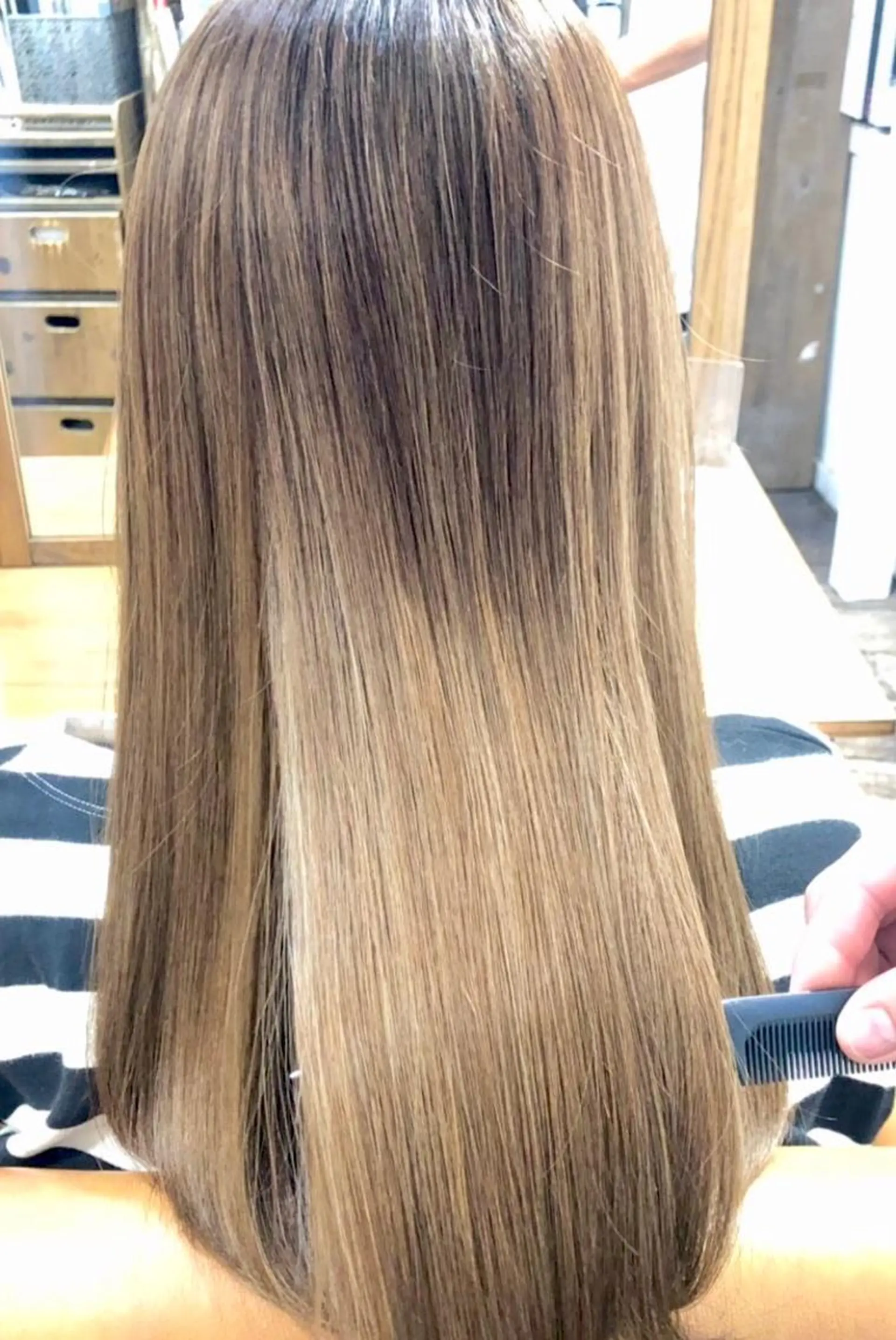 ロング 縮毛矯正 CUORE クオーレのヘアスタイル