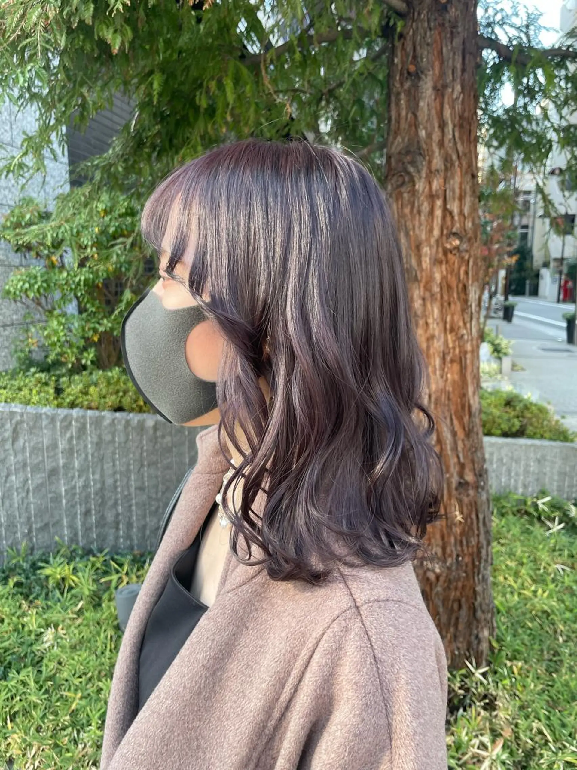 ミディアム アッシュ ボブ 外国人風カラー ハイライト レイヤーカット ヘアカラー トリートメント 安田和洋 ブリーチカラー特化のヘアスタイル