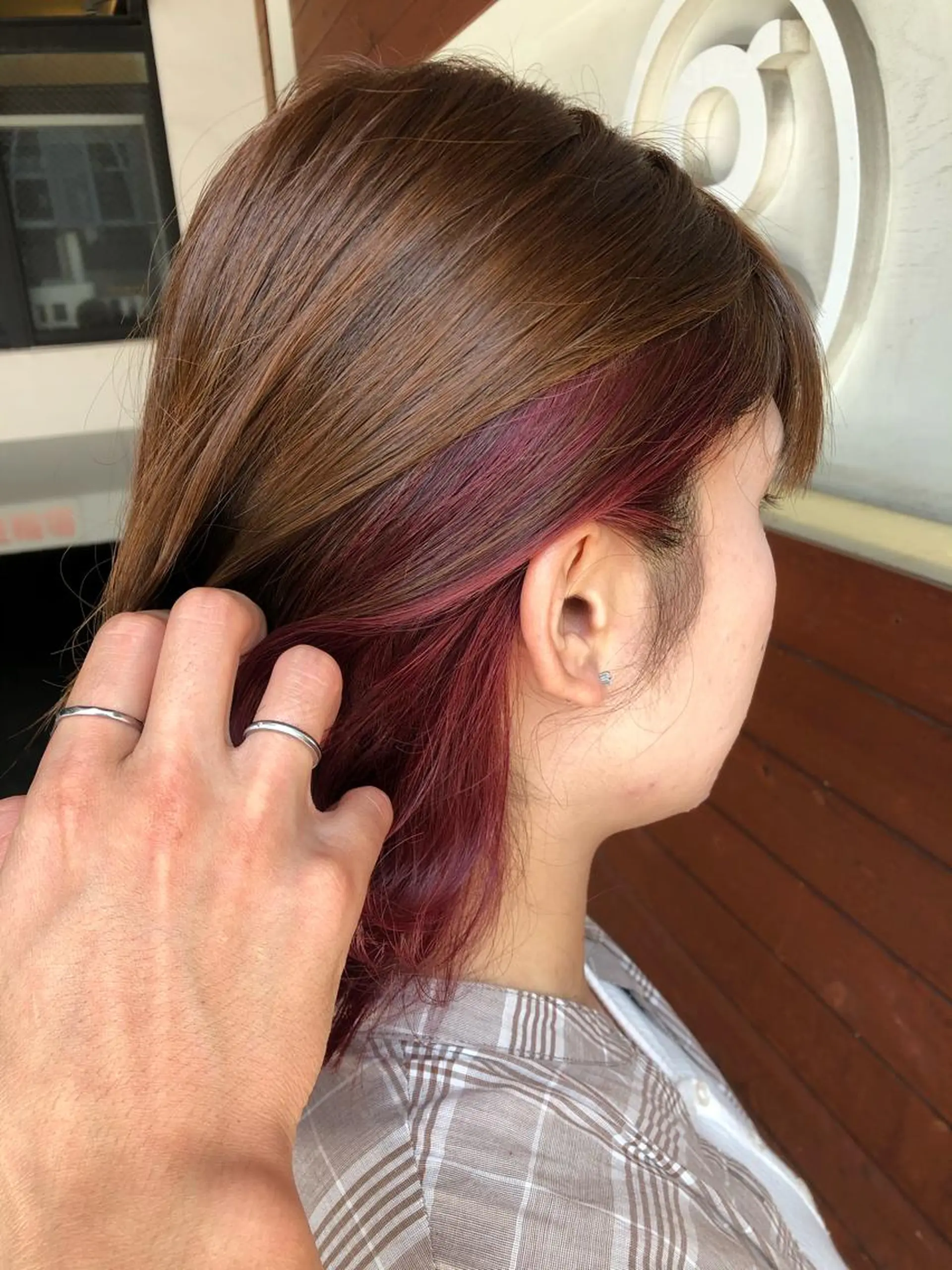 ミディアム ヘアカラー トリートメント 松本 剛成のヘアスタイル