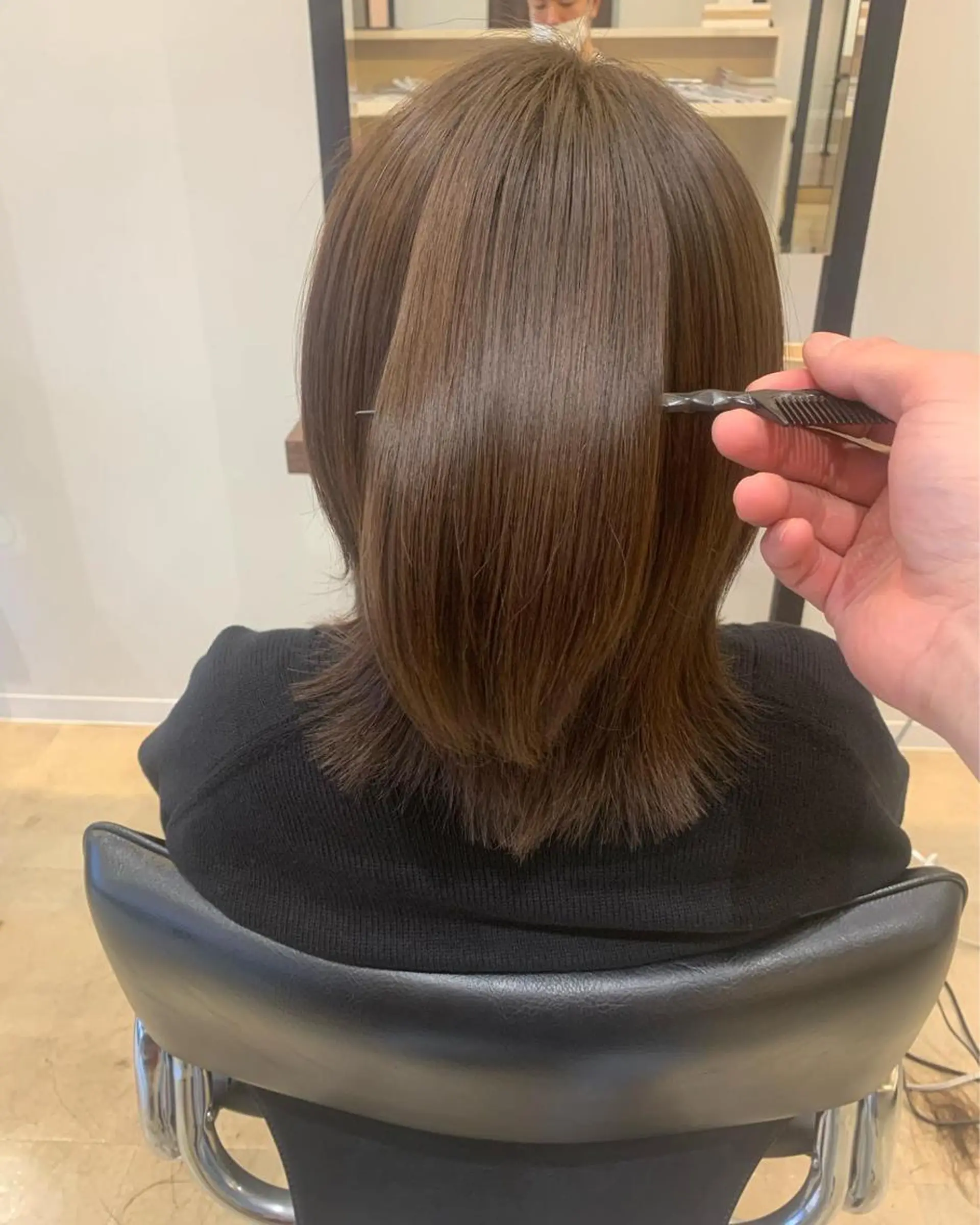 ミディアム パーマ 伊藤 裕貴のヘアスタイル