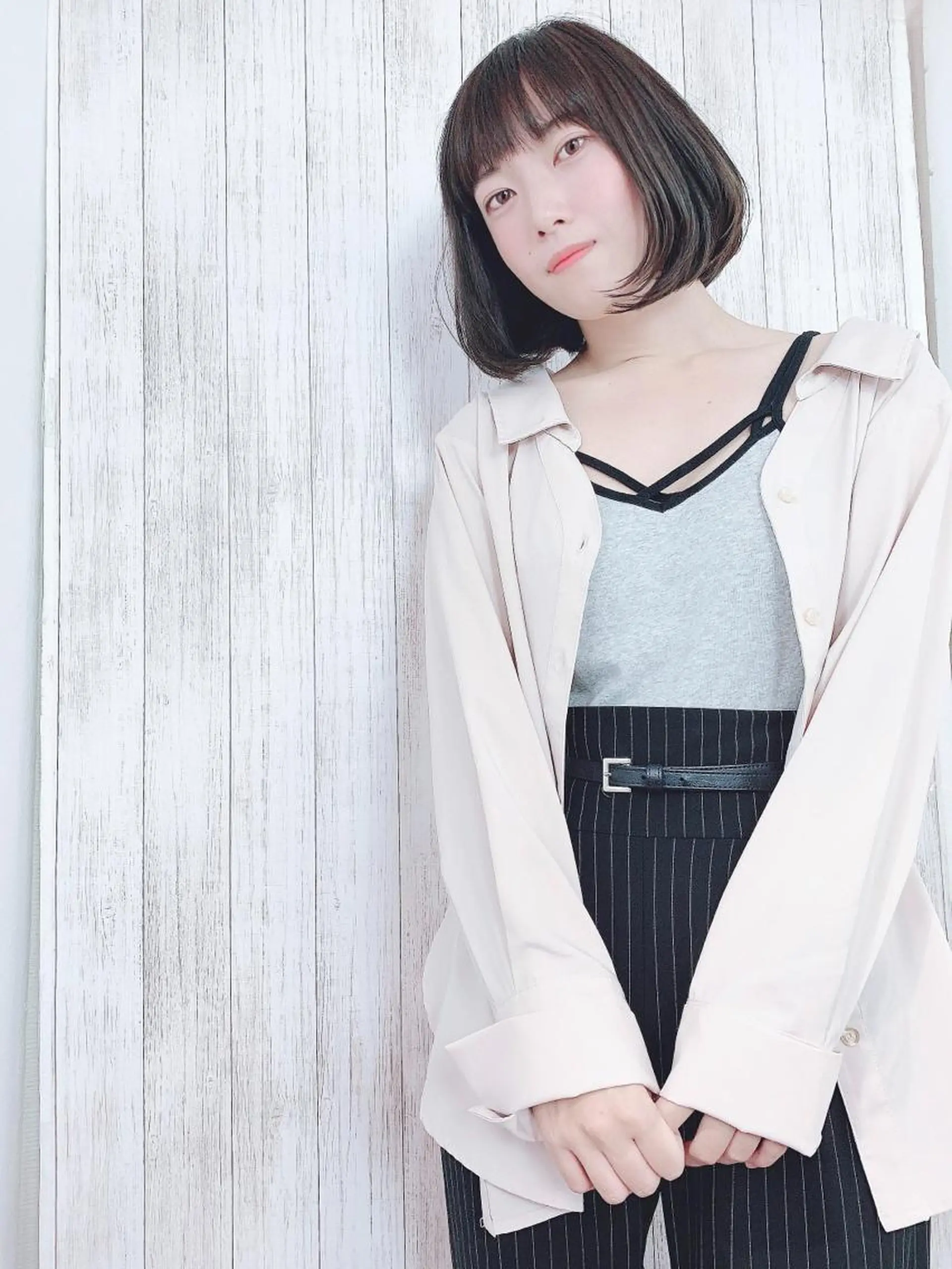 ショート ボブ カット ヘアカラー トリートメント 石沢 知康のヘアスタイル