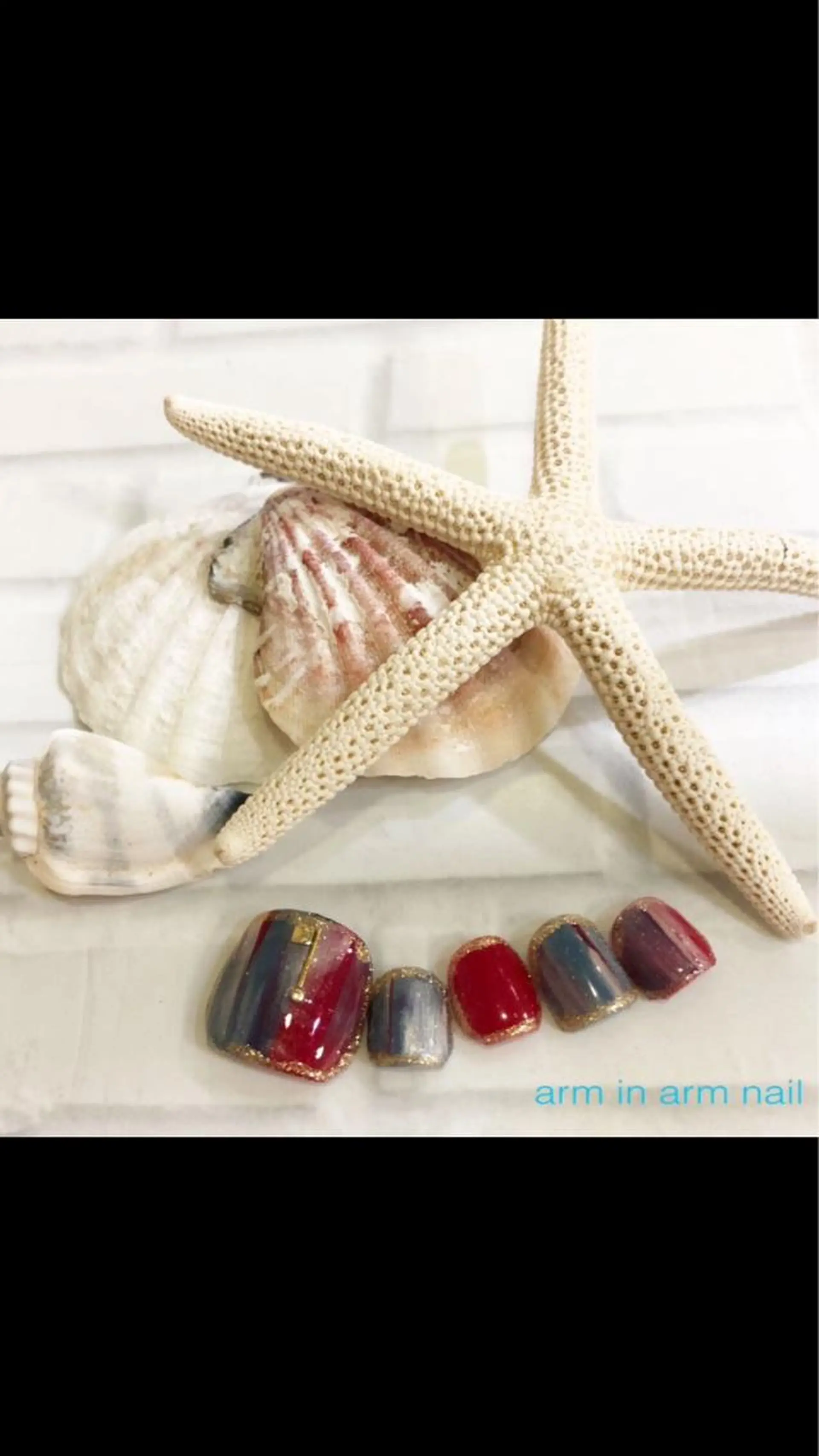 ネイル arm in arm ︎✿Yamamotoのマツエク・マツパデザイン