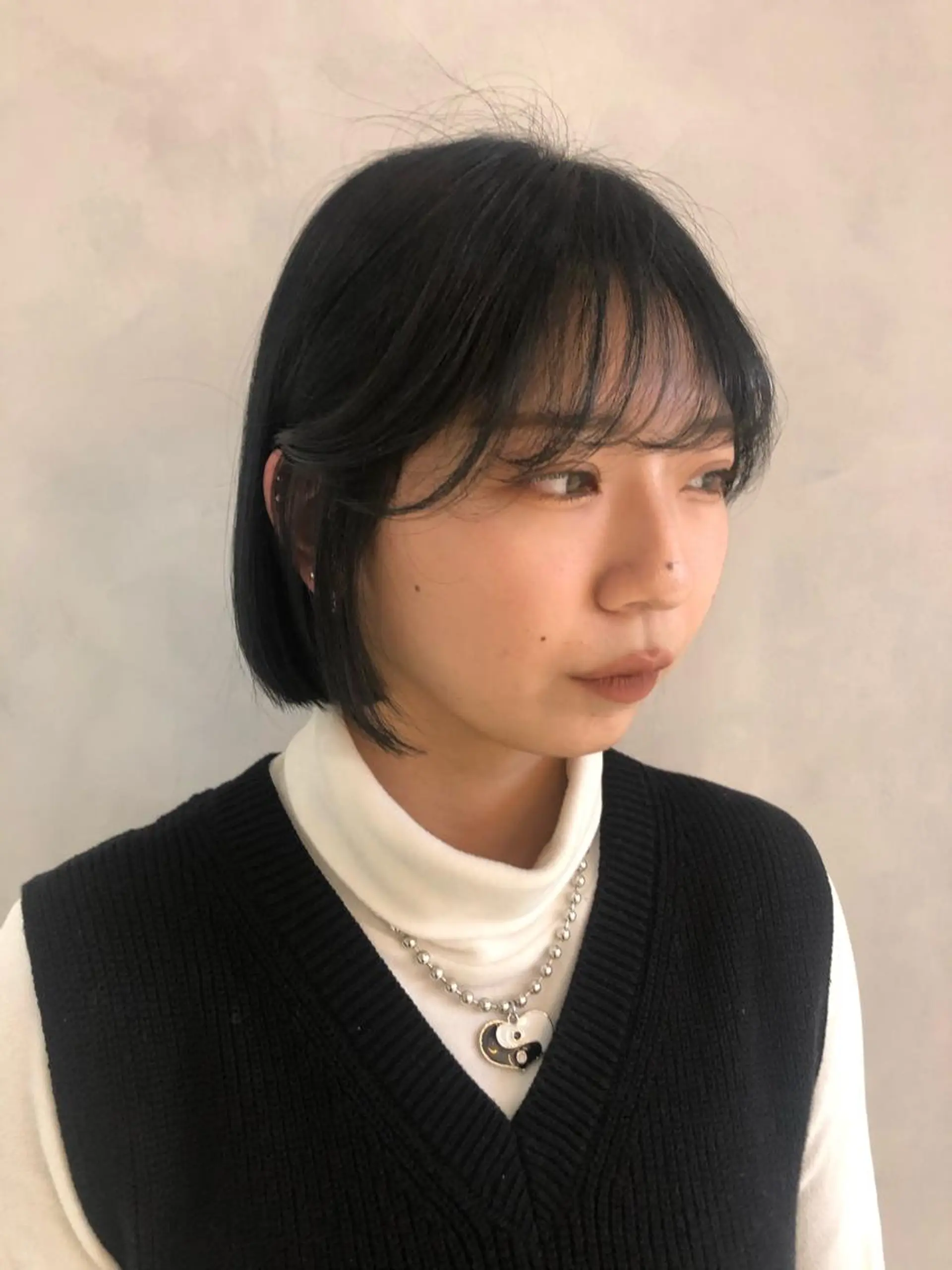 ショート ボブ 韓国風ヘア ❤︎︎韓国ヘア❤︎︎ 𝑺𝒉𝒊𝒉𝒐のヘアスタイル