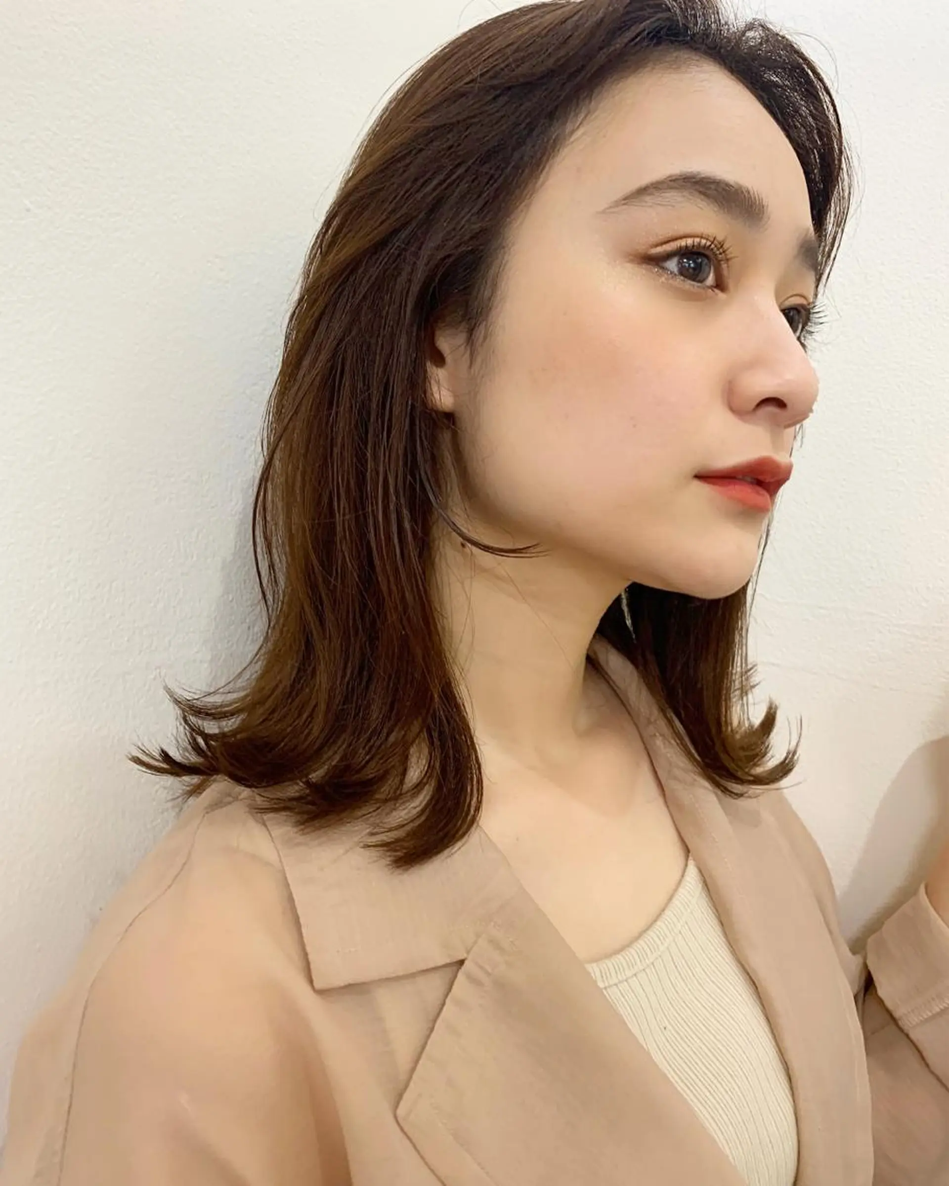 ミディアム カラー ブラウンカラー HARUKA ♡モデル募集中♡のヘアスタイル