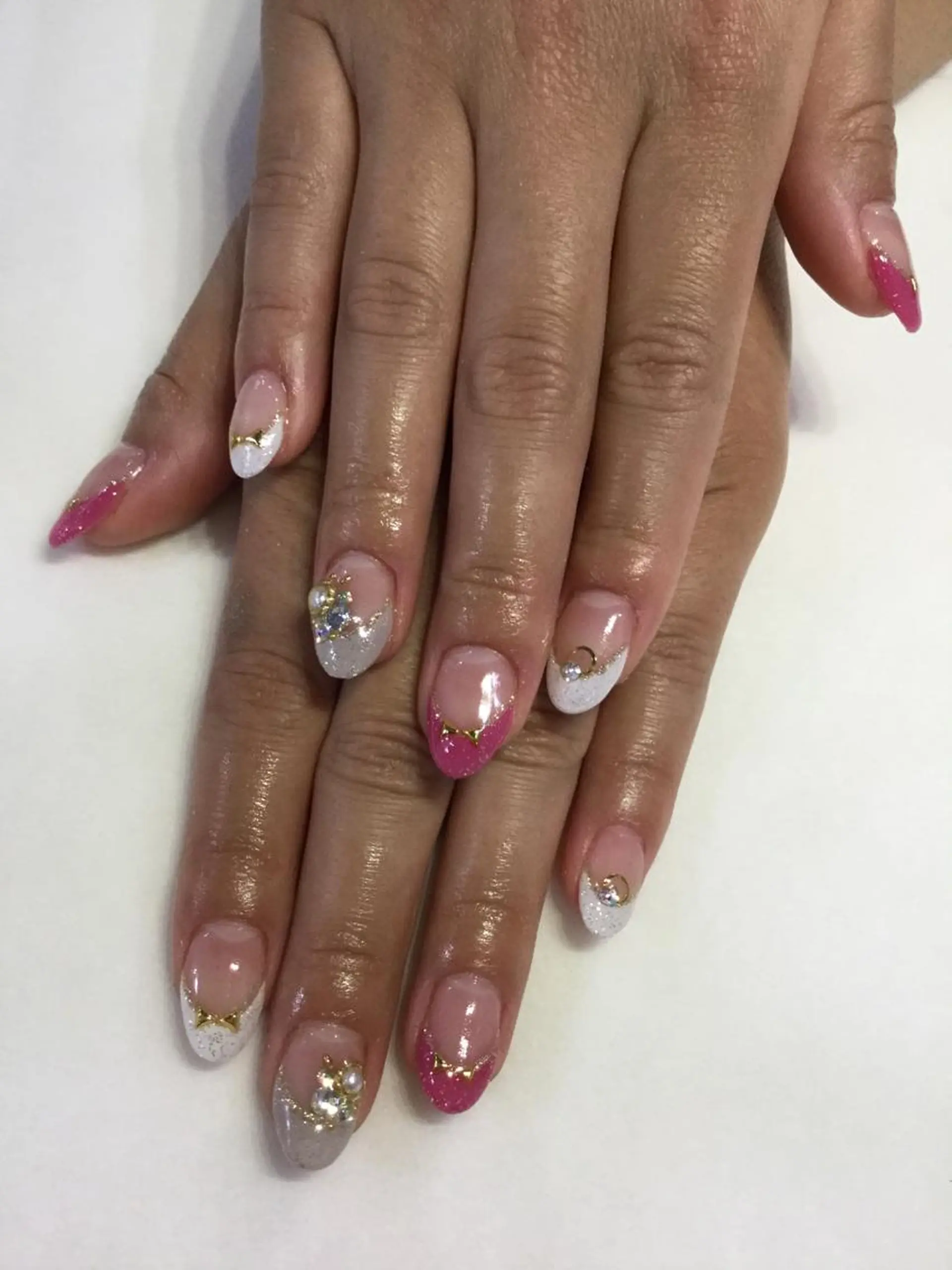 ネイル ハンドネイル 💎🐰 saki. m 🐰💎のネイルデザイン