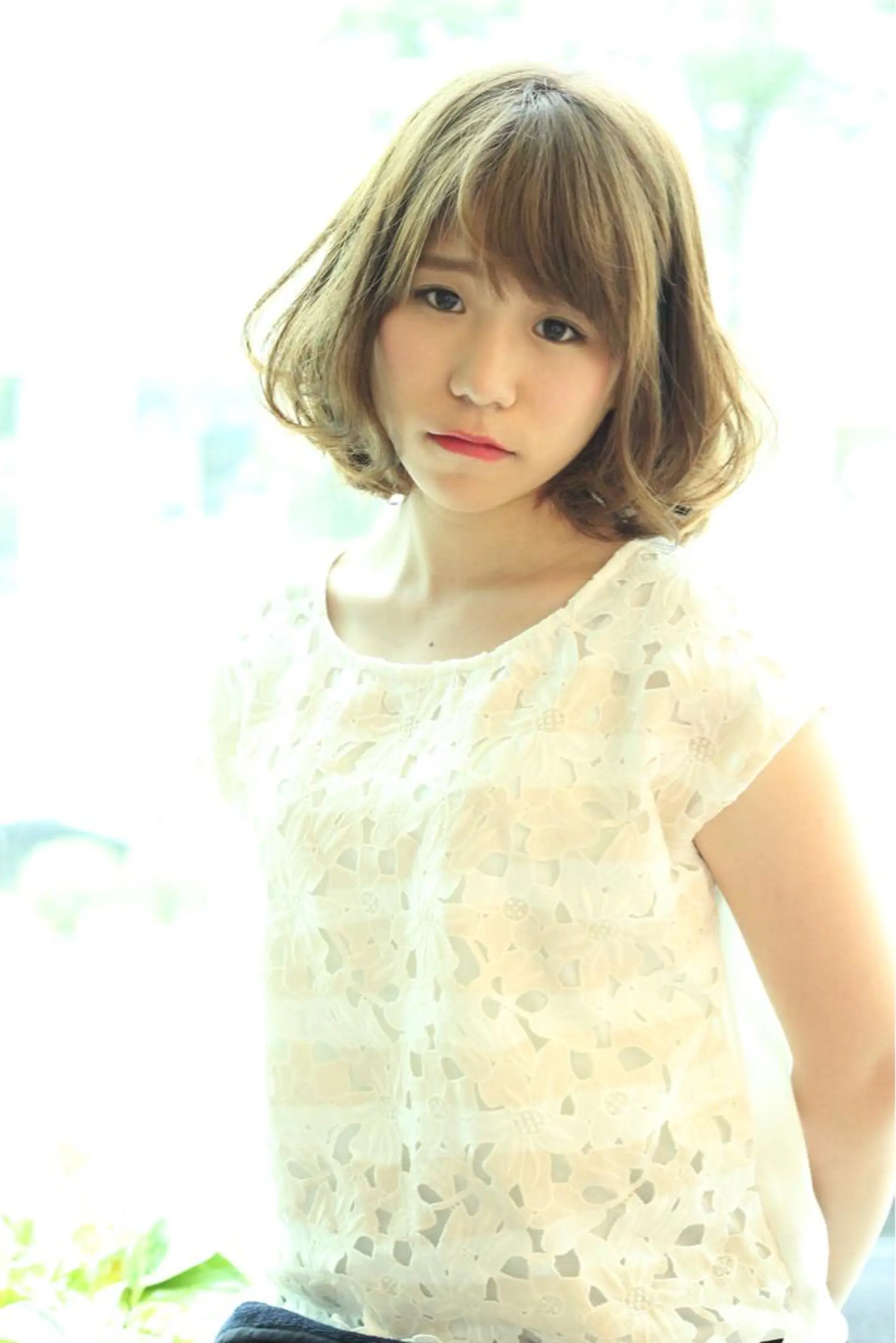 ショート カラー パーマ ボブ ブレス渡辺 康介のヘアスタイル