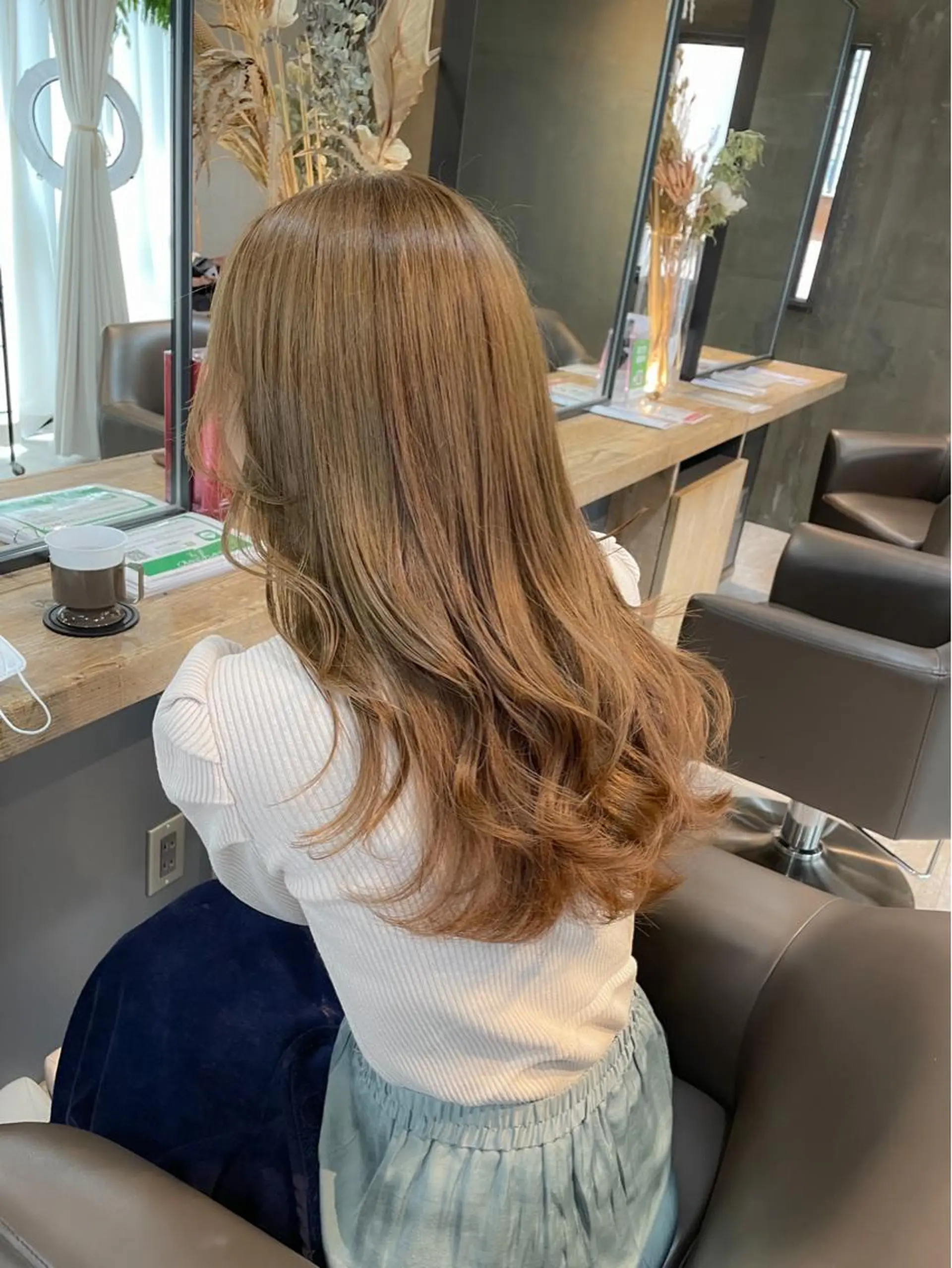 セミロング 🌹ハッシュカット、 レイヤー韓国ヘア🌹のヘアスタイル