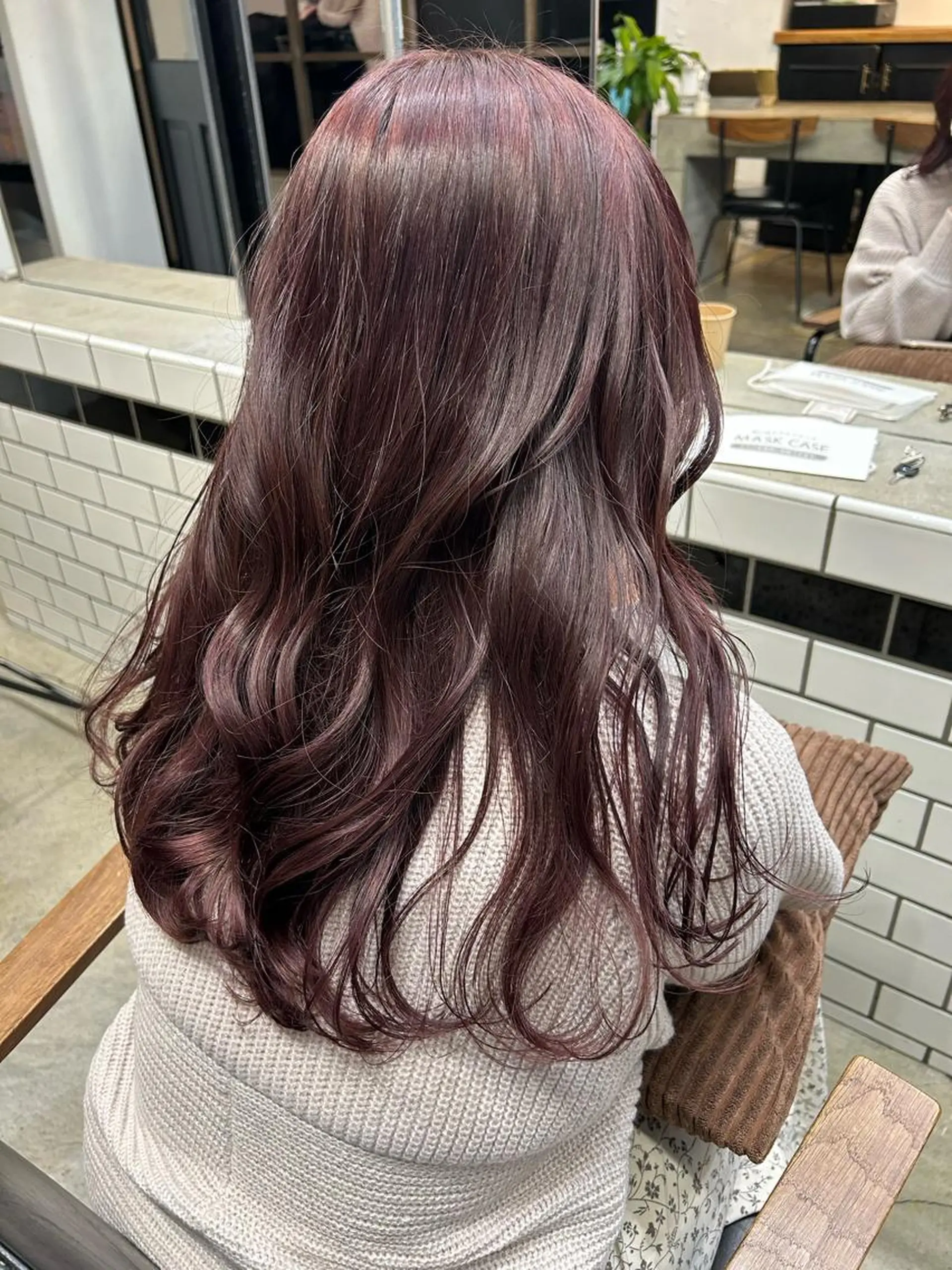 セミロング カラー ラベンダーカラー ピンクカラー ピンクラベンダー 🤍垢抜け♡透明感 カラーmoeka🤍のヘアスタイル