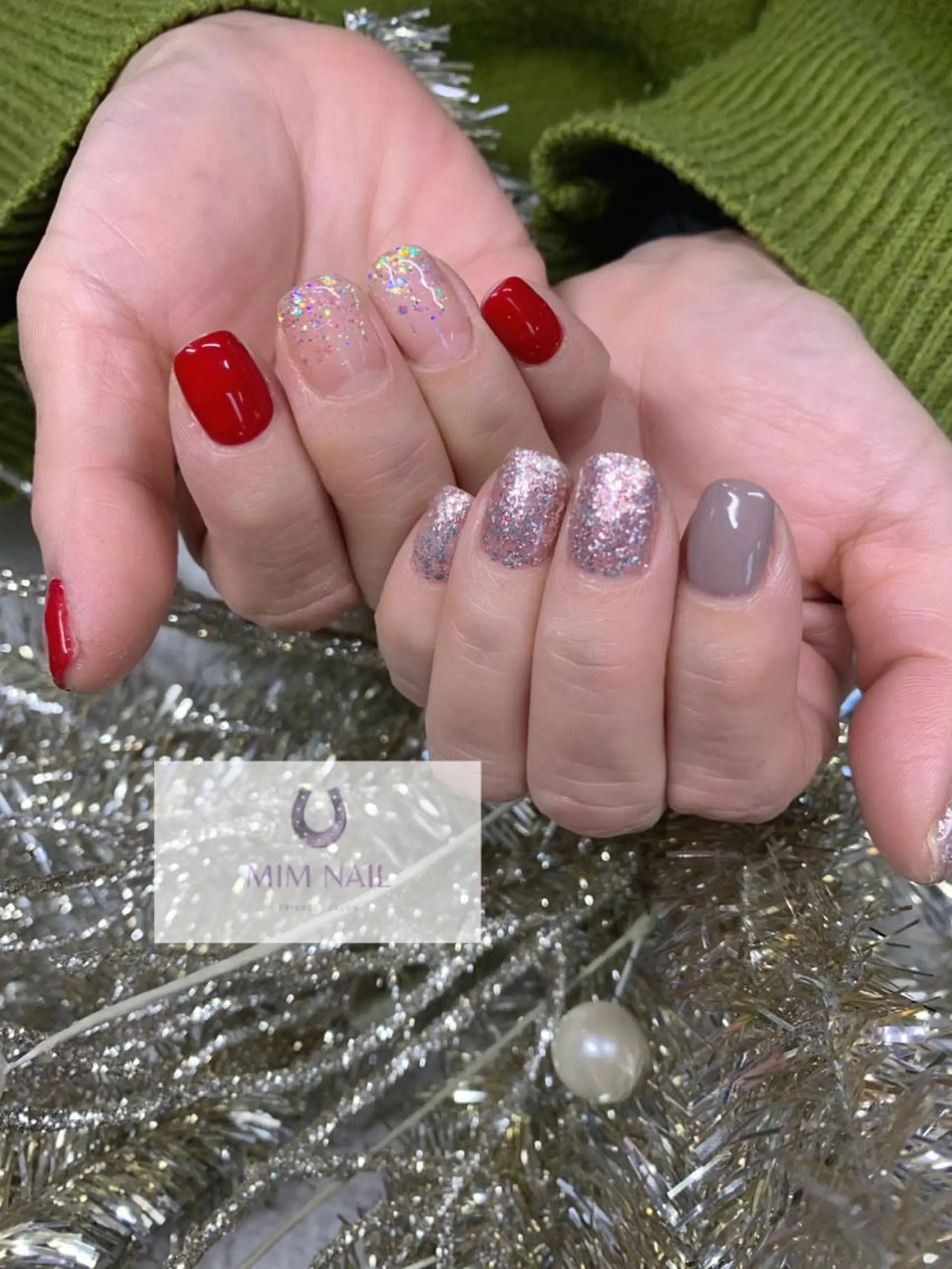 ネイル ジェルネイル ラメ(グリッター) ワンカラーネイル *･*MIMnail 1号店･*:･*のネイルデザイン