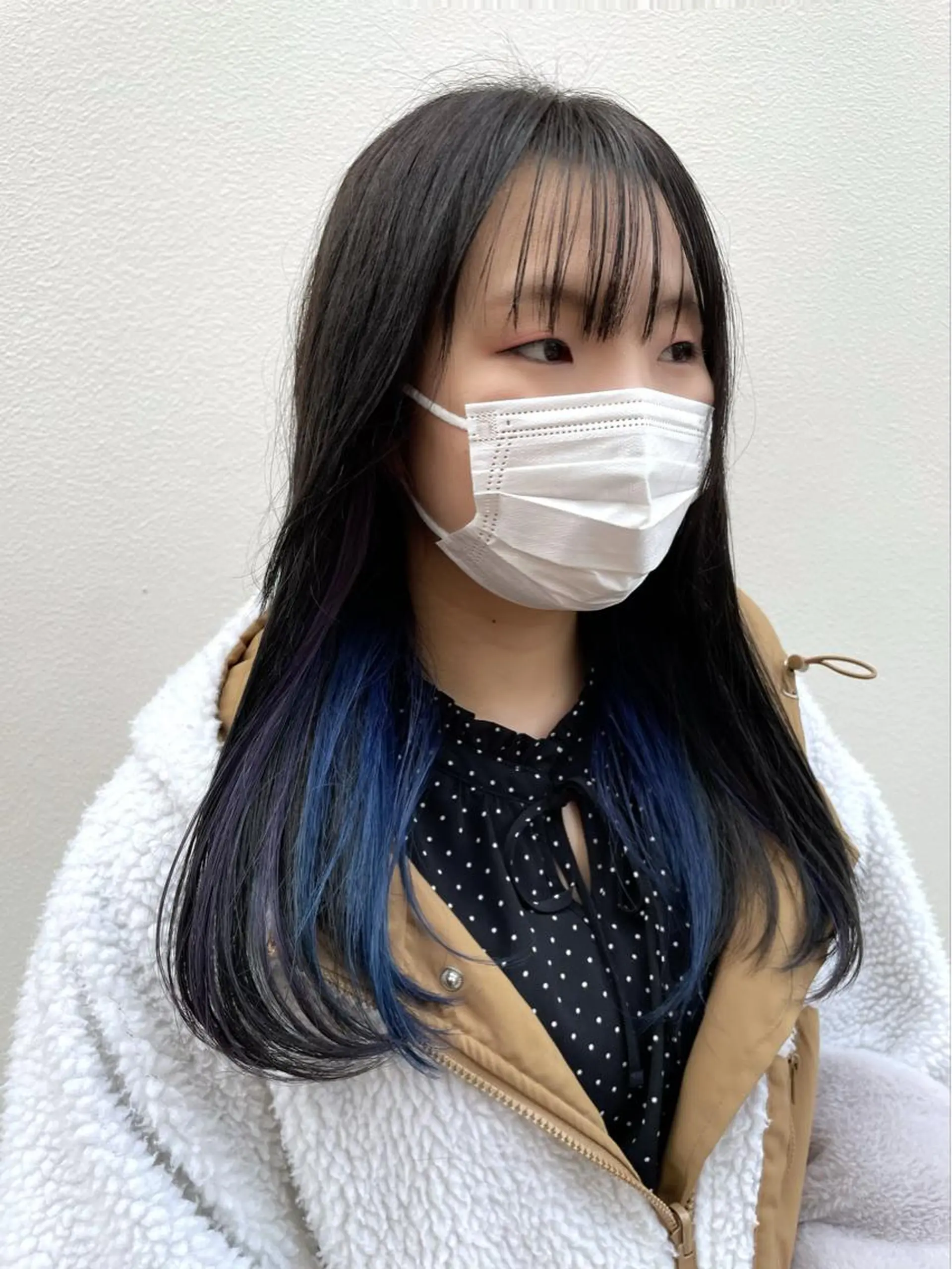 セミロング カラー ブルーカラー パープルカラー カット ヘアカラー トリートメント ヘッドスパ ヘアセット 〽️magico/ ウルフDaiki〽️のヘアスタイル