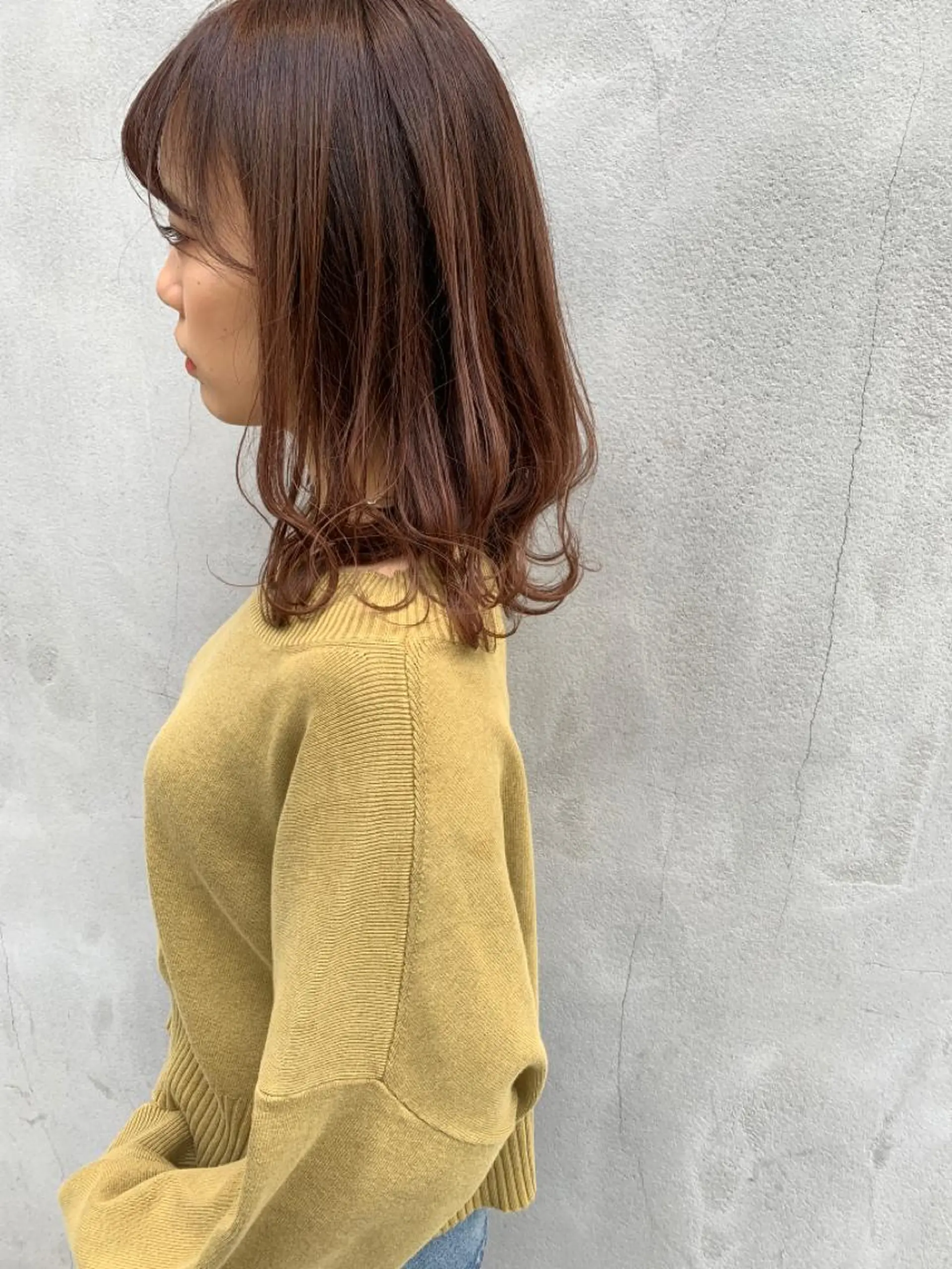 ミディアム ヘアカラー トリートメント ダブルカラー/透明感 💈JUNYA💈のヘアスタイル