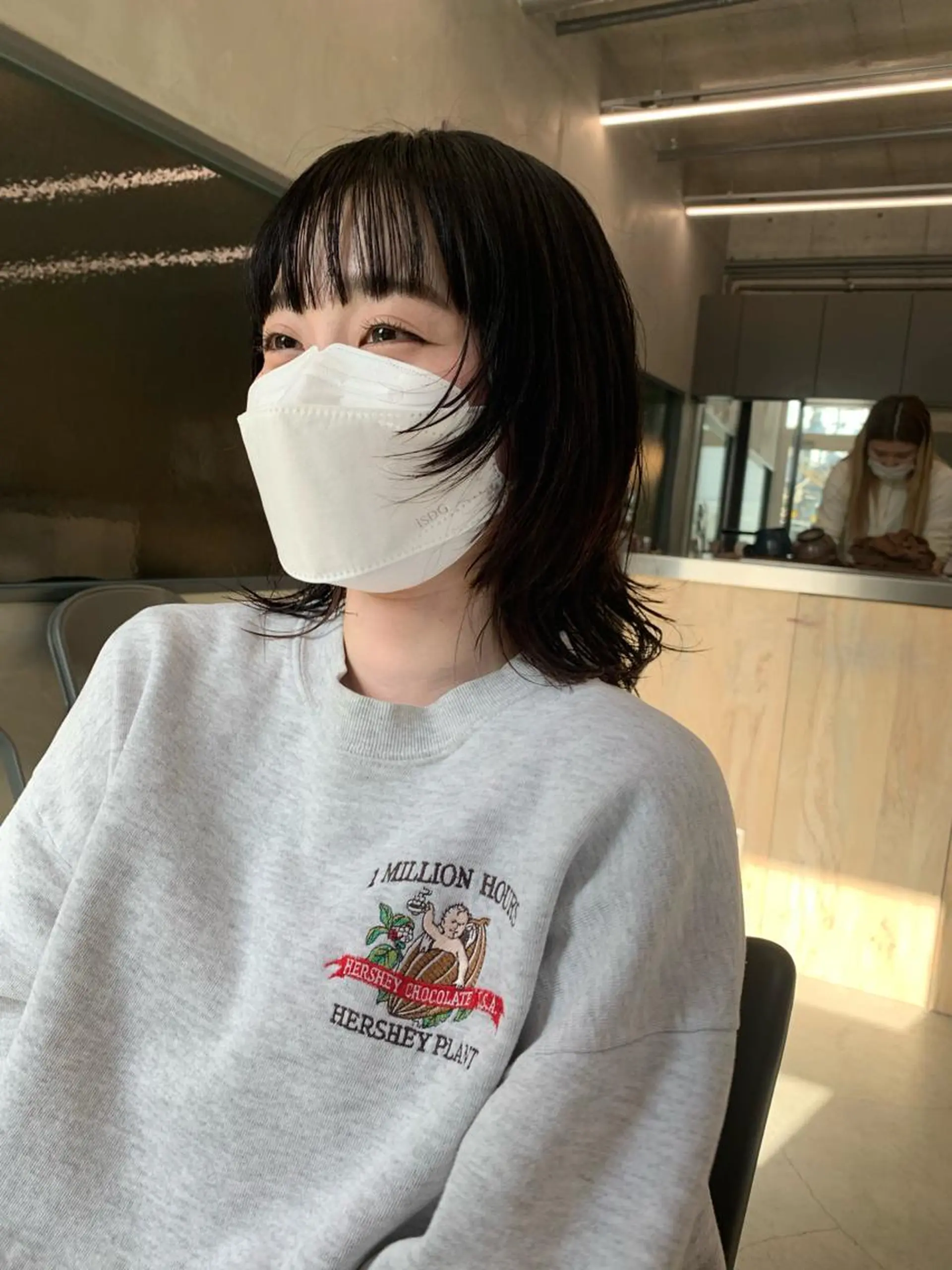 ミディアム 顔周りカット ウルフカット カット ヘアカラー sakoda shunkiのヘアスタイル