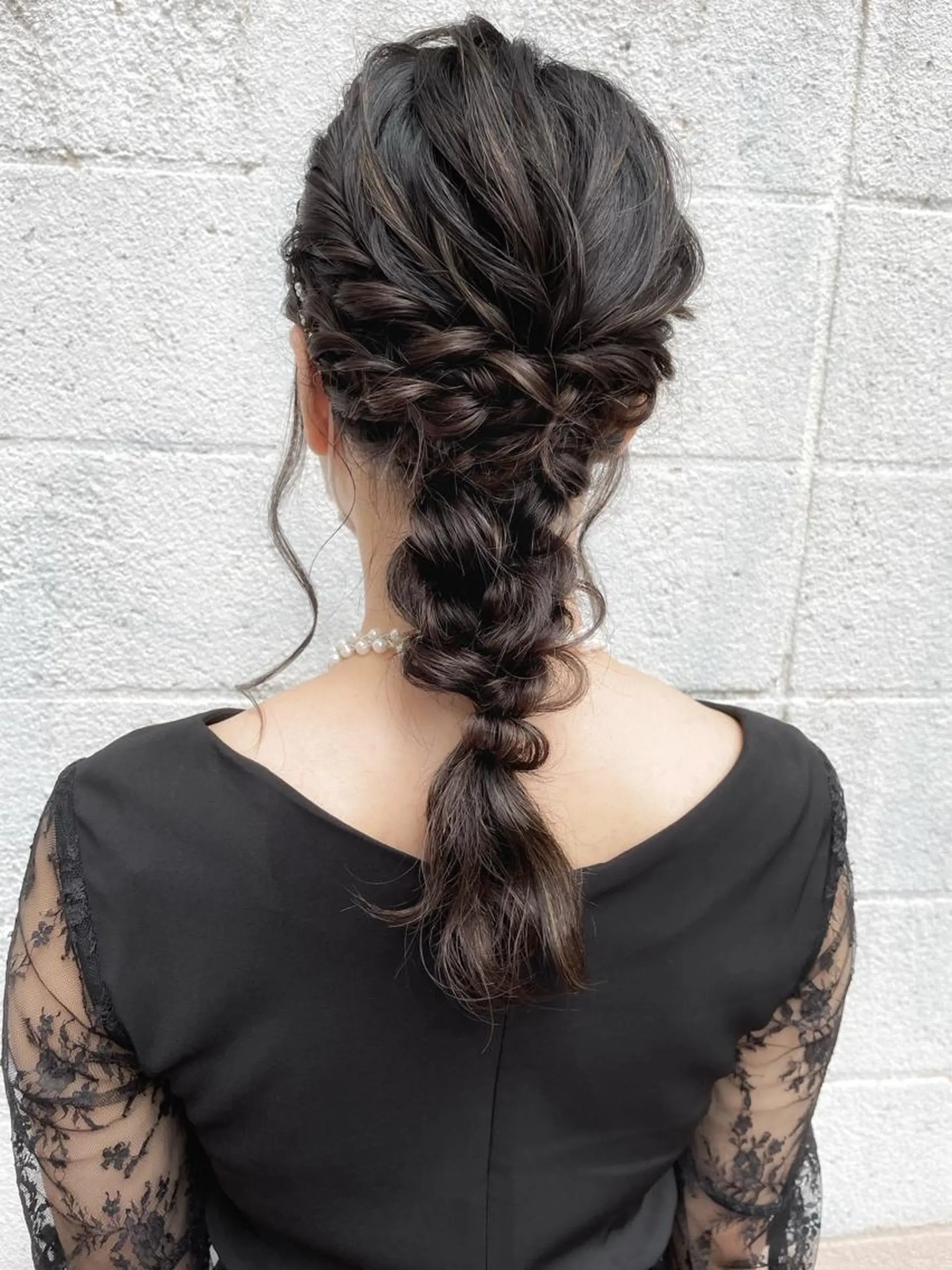 セミロング ヘアアレンジ ヘアセット ヘアアレンジ にいた　かづしげのヘアスタイル