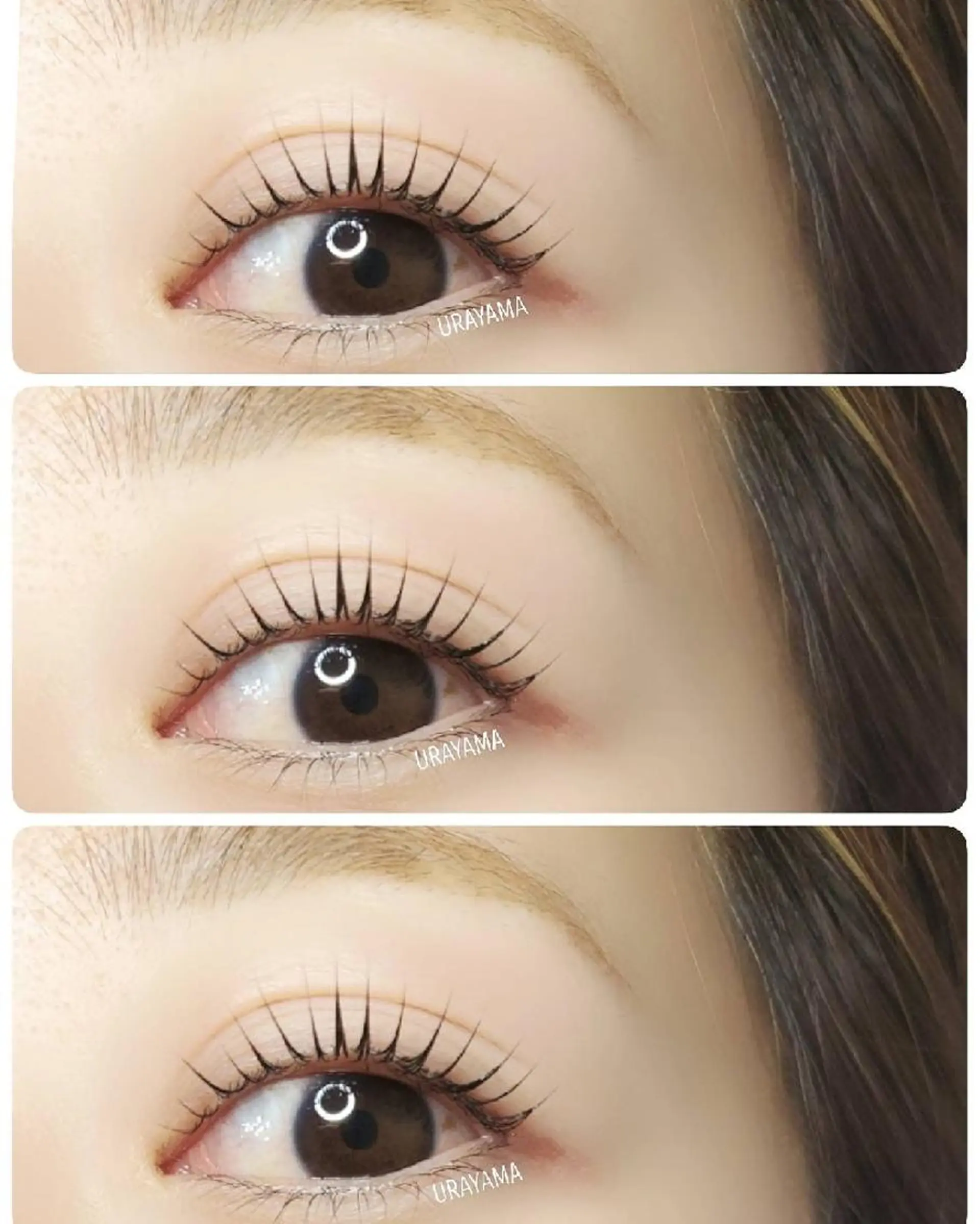 マツエク・マツパ パリジェンヌラッシュリフト EMMA plus．のマツエク・マツパデザイン