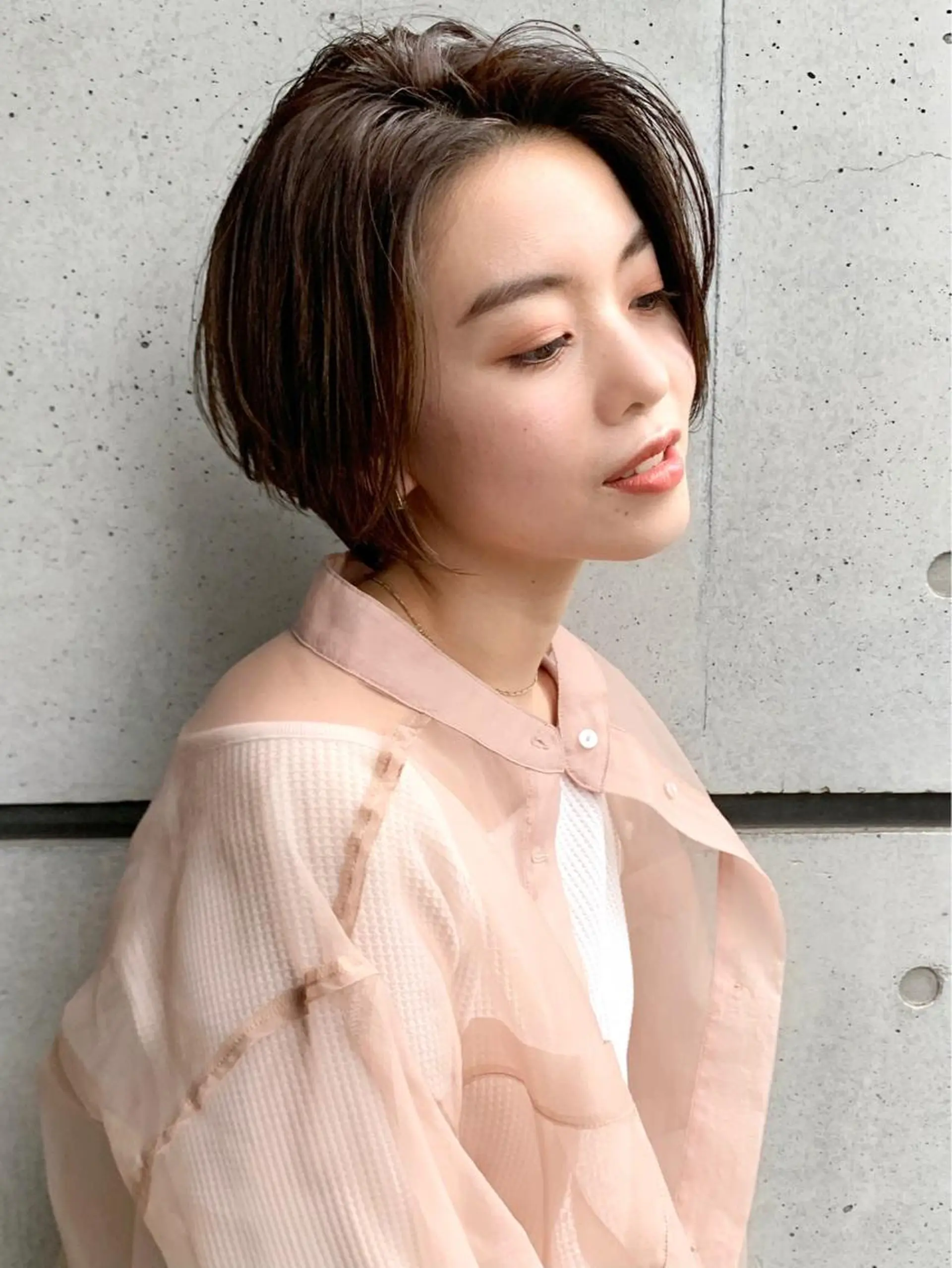 ショート カラー 透明感カラー グラデーションカラー ボブ 大西 真人🪴のヘアスタイル