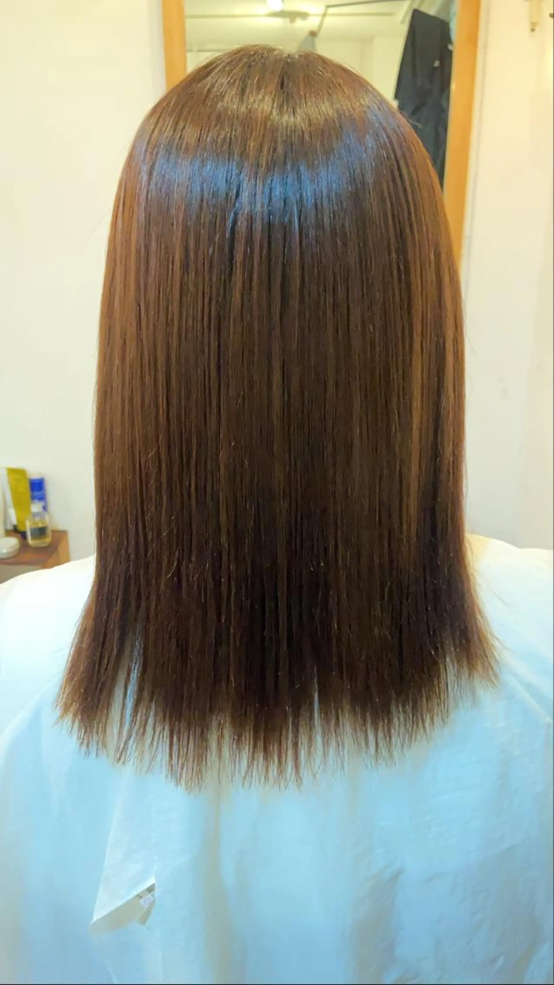 ミディアム 縮毛矯正 OKA AKIHOのヘアスタイル