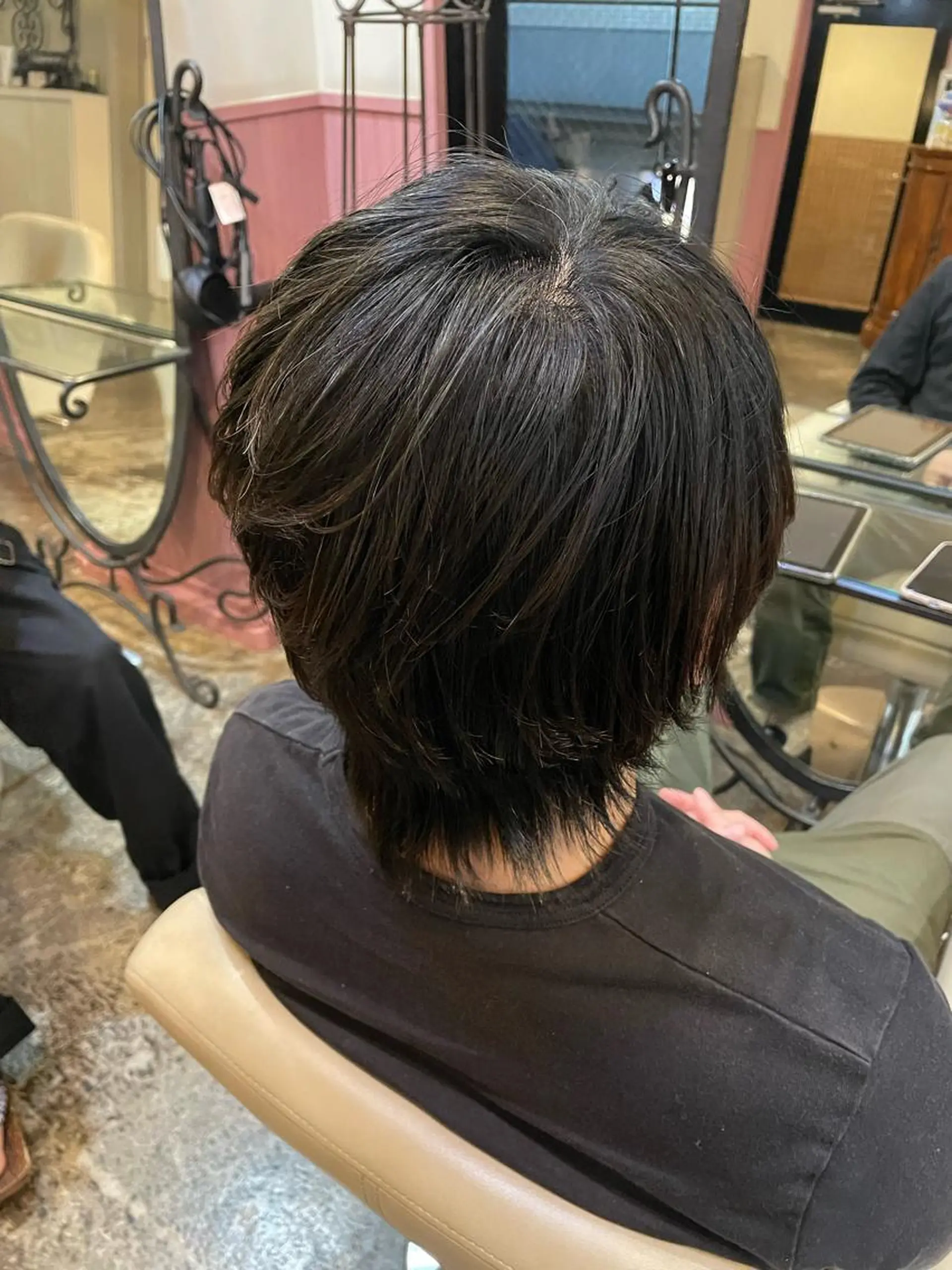 ショート カラー パーマ ヘアアレンジ メンズ カット ヘアセット 表参道Lise おおいしおりのヘアスタイル