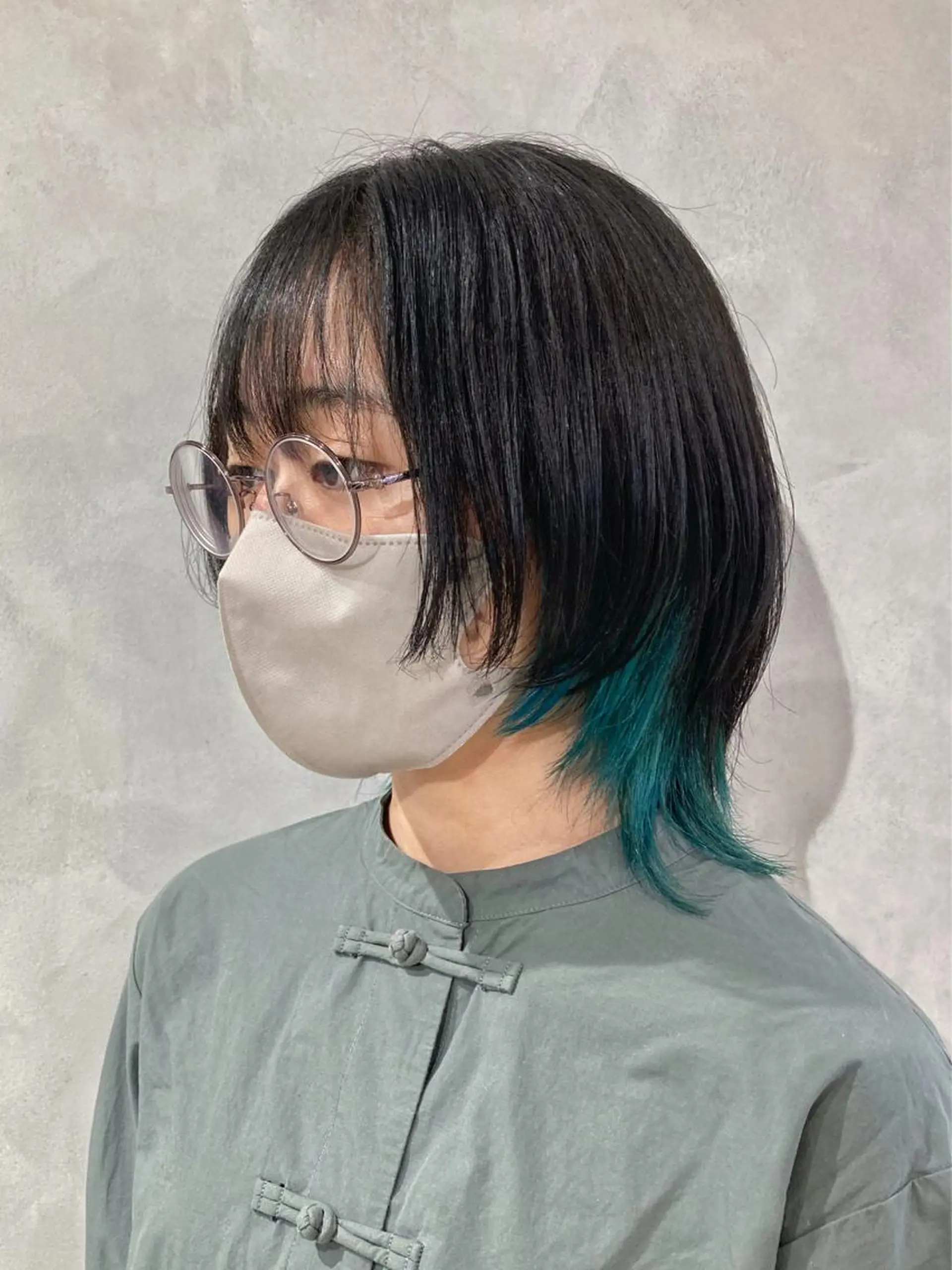 ミディアム カラー カット 縮毛矯正 トリートメント ✳️ウルフ/メンズ/ スパイラルパーマ✳️のヘアスタイル