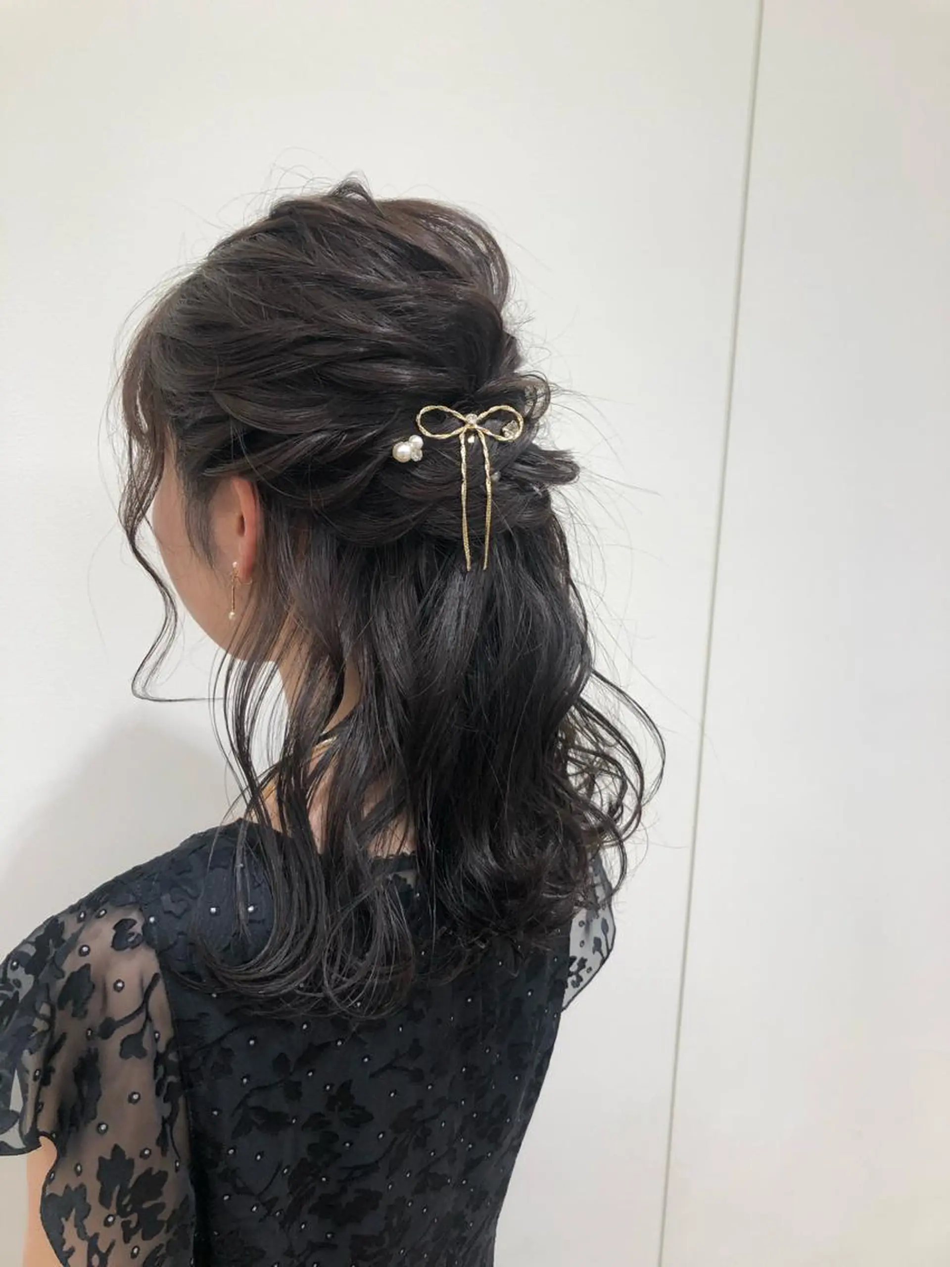 ヘアアレンジ ハーフアップ KANAMI日暮里 韓国ヘア・メイクのヘアスタイル