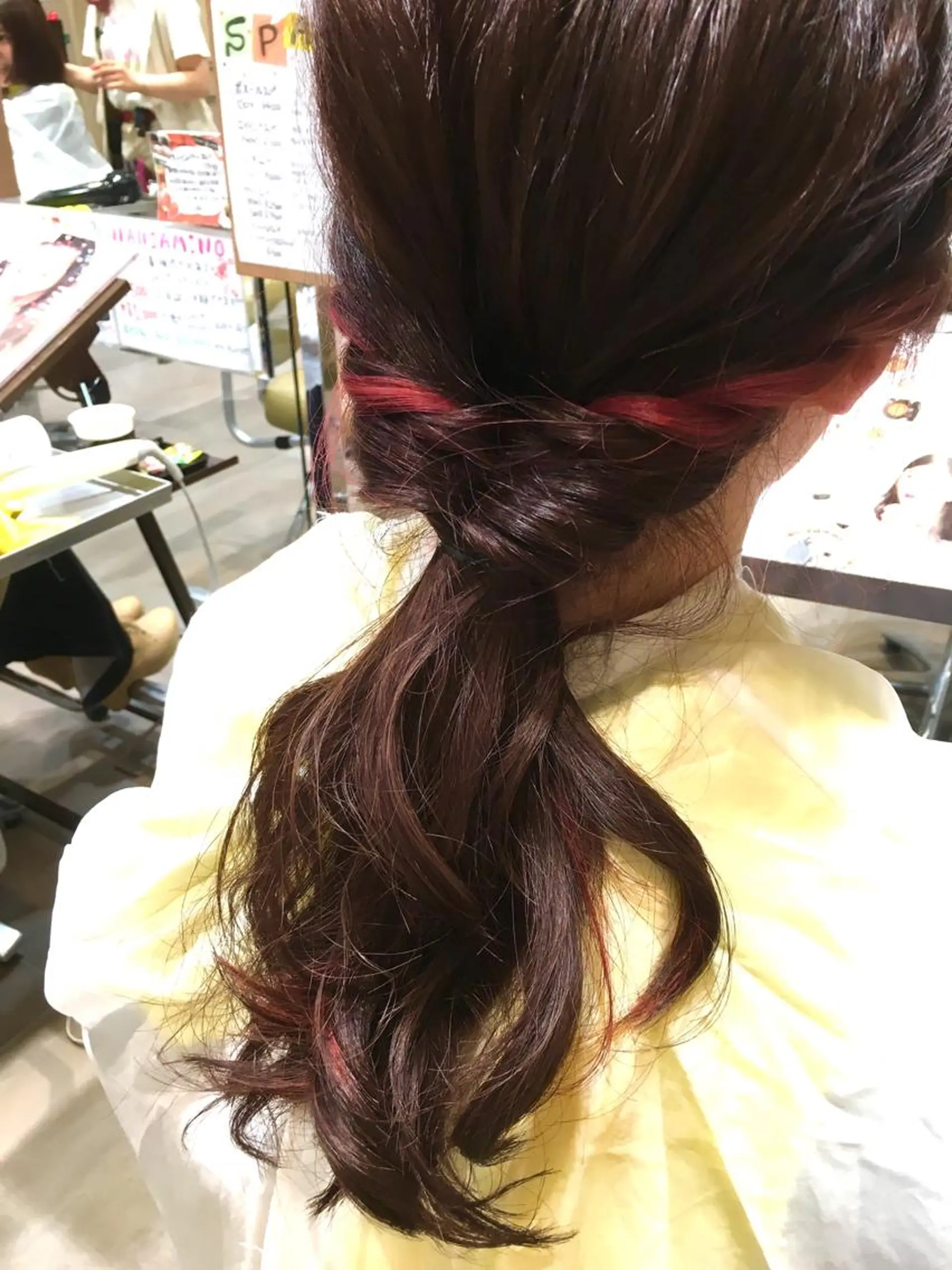 セミロング ヘアアレンジ 髪質改善×レイヤー 高嶋のヘアスタイル