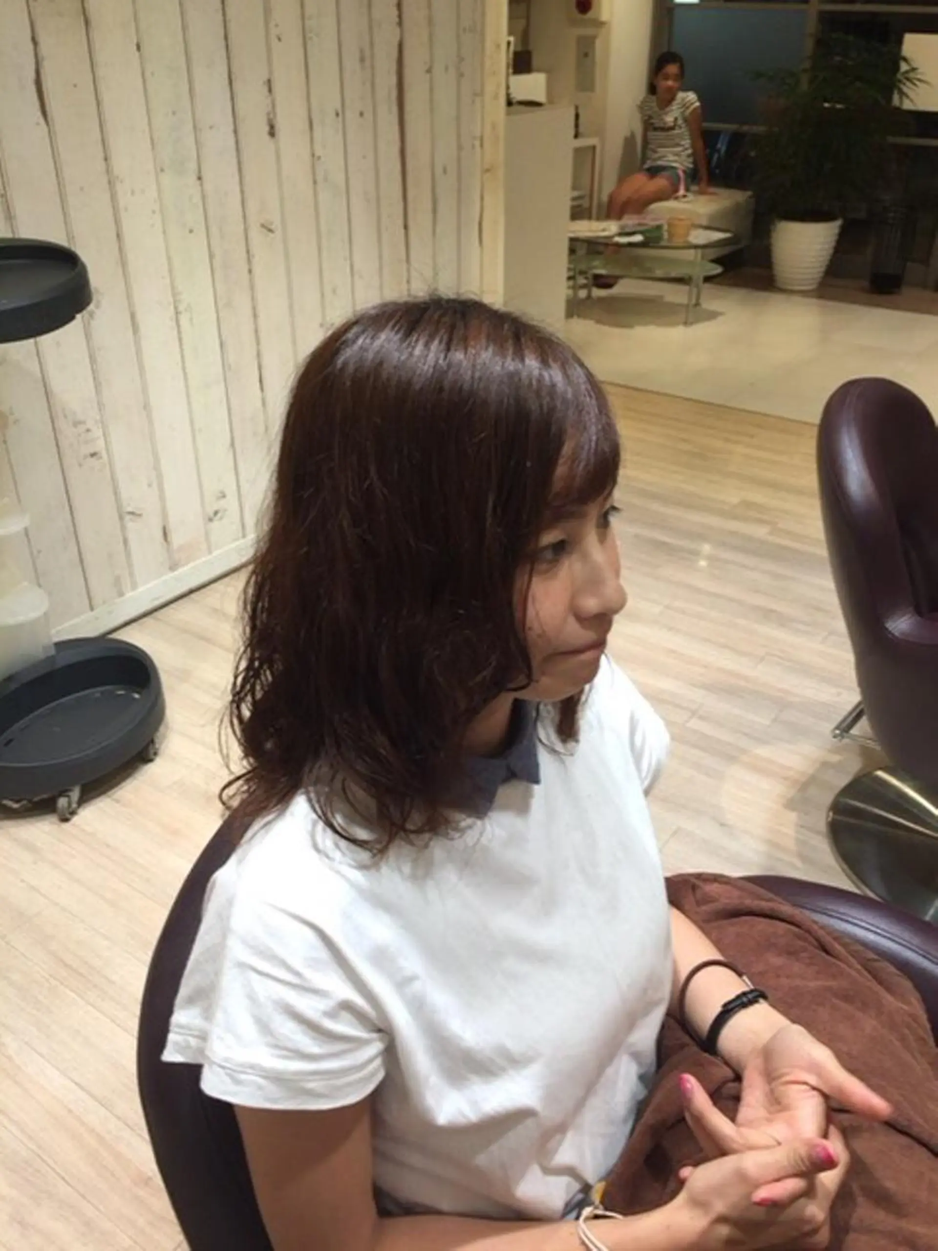 ミディアム パーマ カット パーマ トリートメント 菅井 敏樹のヘアスタイル