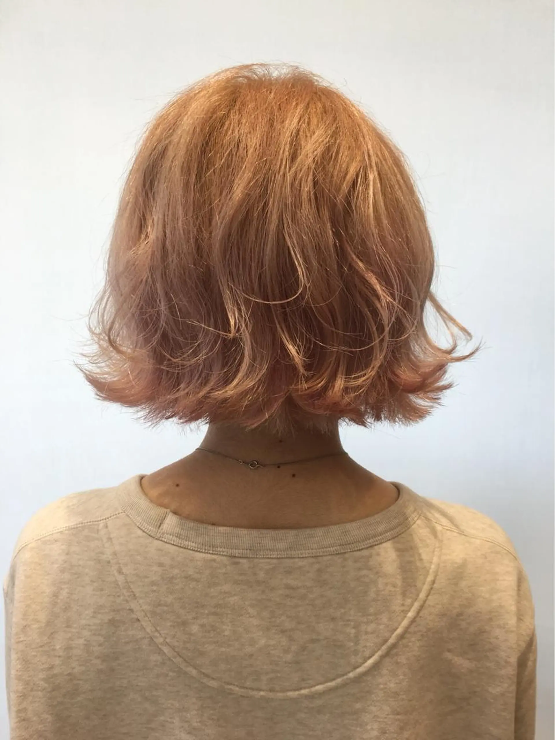 ミディアム カラー ヘアアレンジ オレンジ メンズパーマ特化/ メッシュ/薫/店長のヘアスタイル