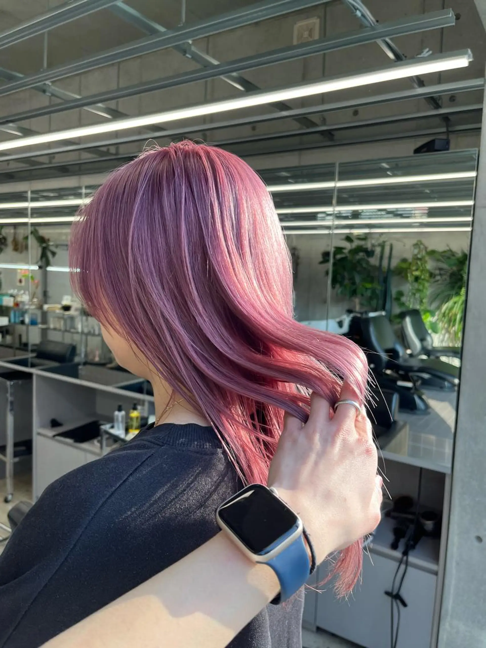 ロング カラー ヘアカラー ダブルカラー/ ケアブリーチ/クニトのヘアスタイル