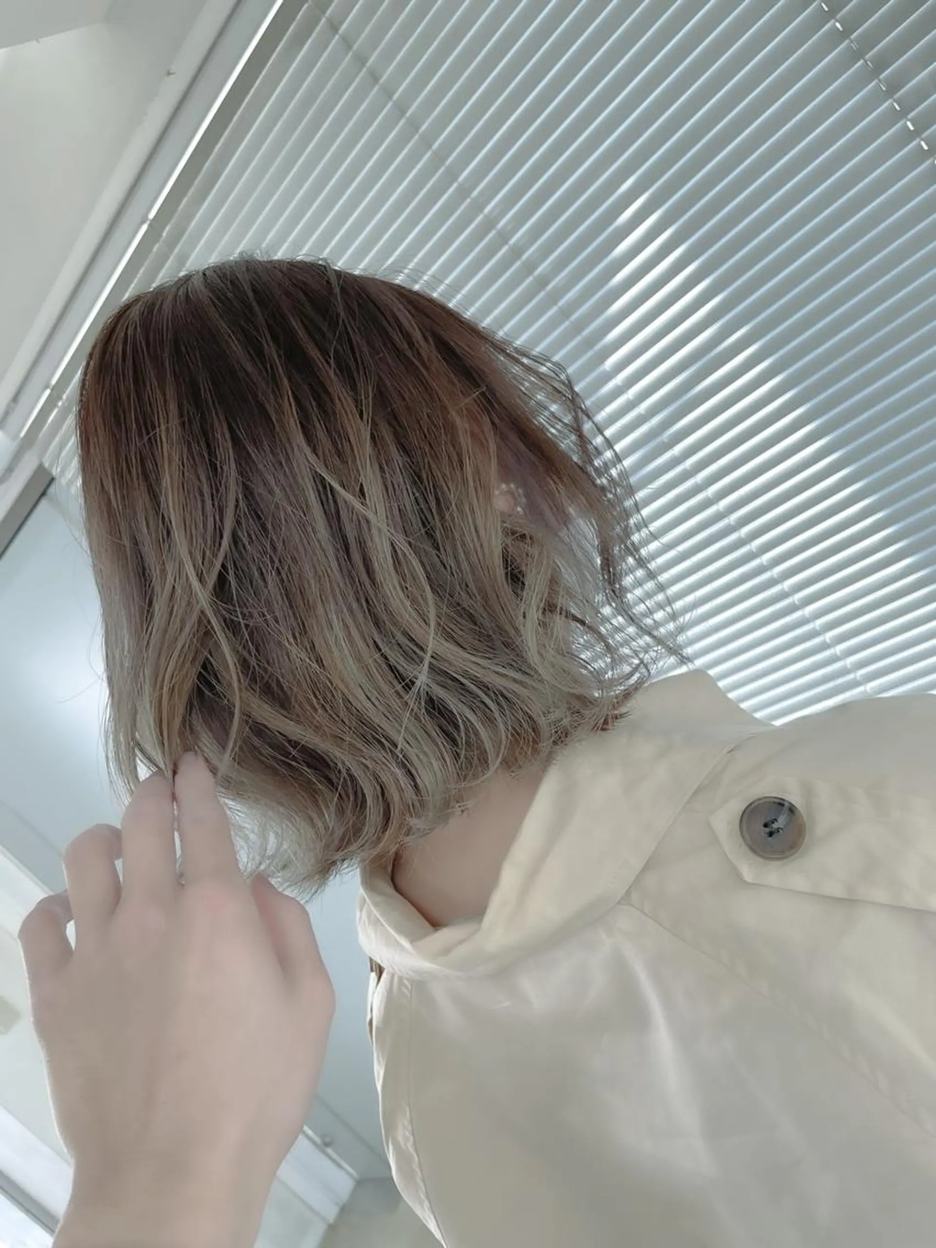 ミディアム カラー ヘアカラー UP-PU ART  HAIRのヘアスタイル