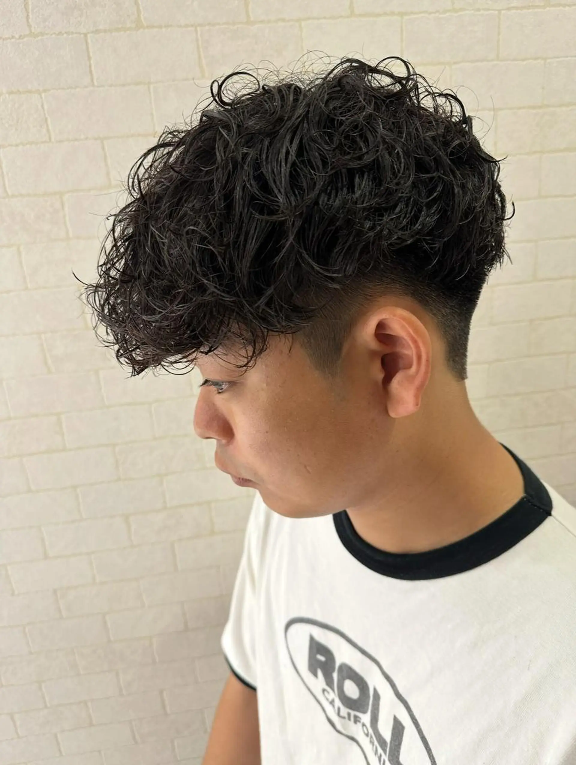 ショート パーマ ヘアアレンジ メンズ フェザーパーマ メンズパーマ スペインカール ニュアンスパーマ カット パーマ トリートメント ヘッドスパ ヘアセット 💈メンズ特化 美容師サキ💈のヘアスタイル