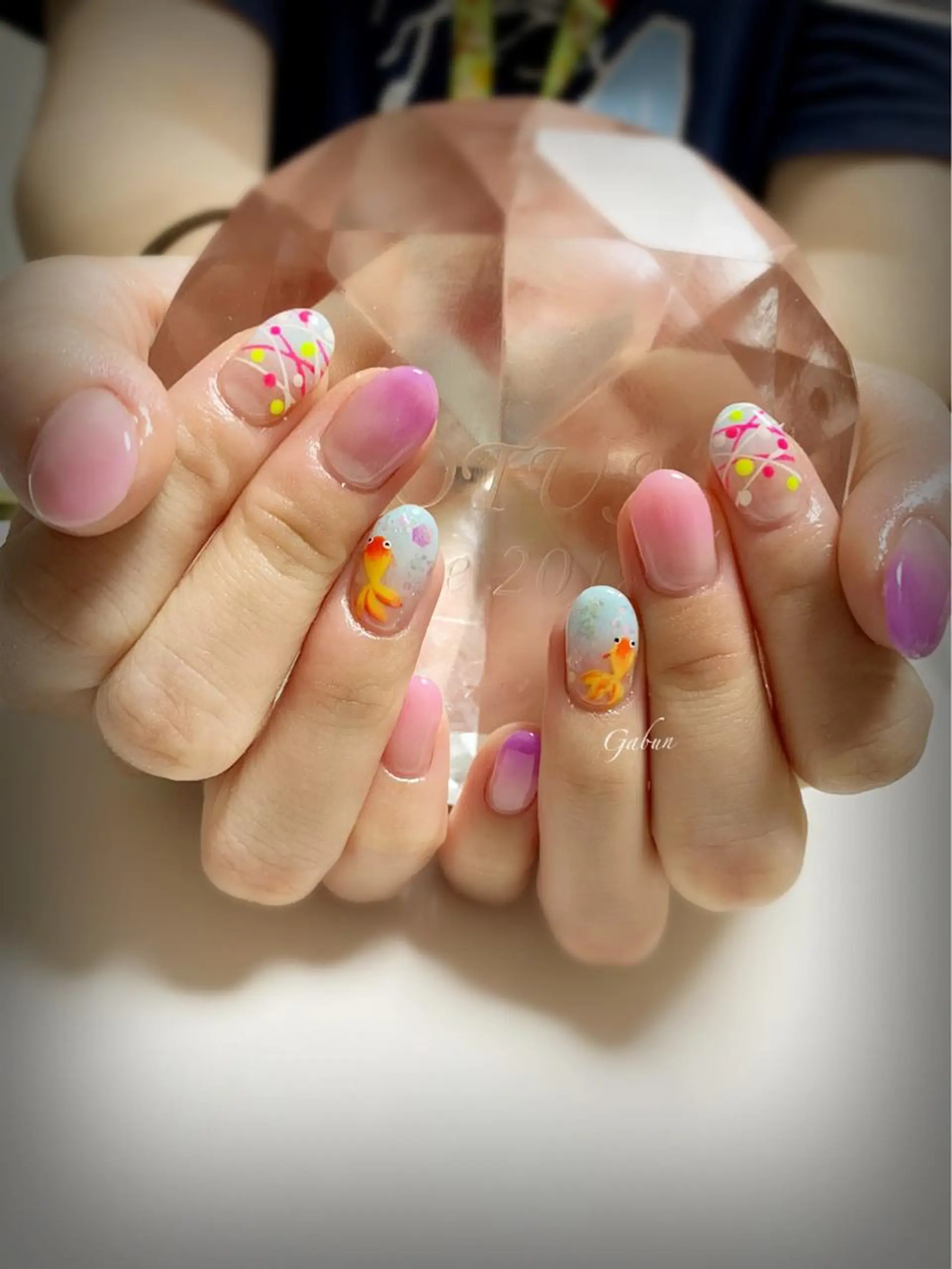 ネイル オフィスネイル シンプルネイル 夏ネイル ヨーヨーネイル ハンドネイル ハンドケア LOTUS ネイルサロンのネイルデザイン