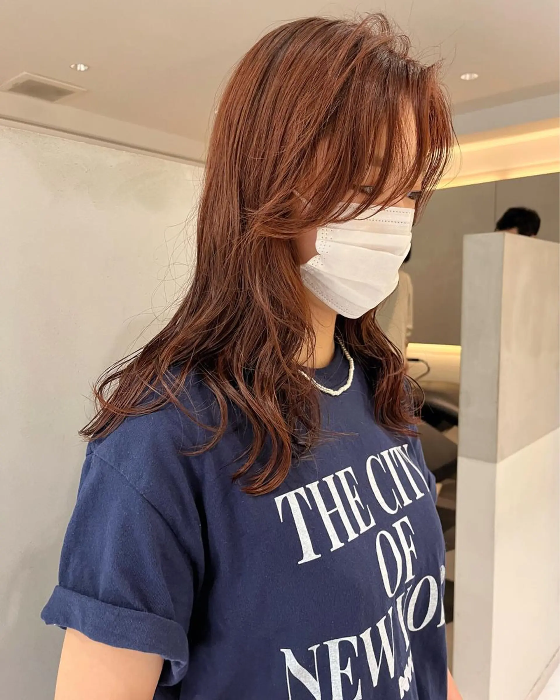 セミロング カラー ヘアカラー minami🪷 暖色カラーのヘアスタイル