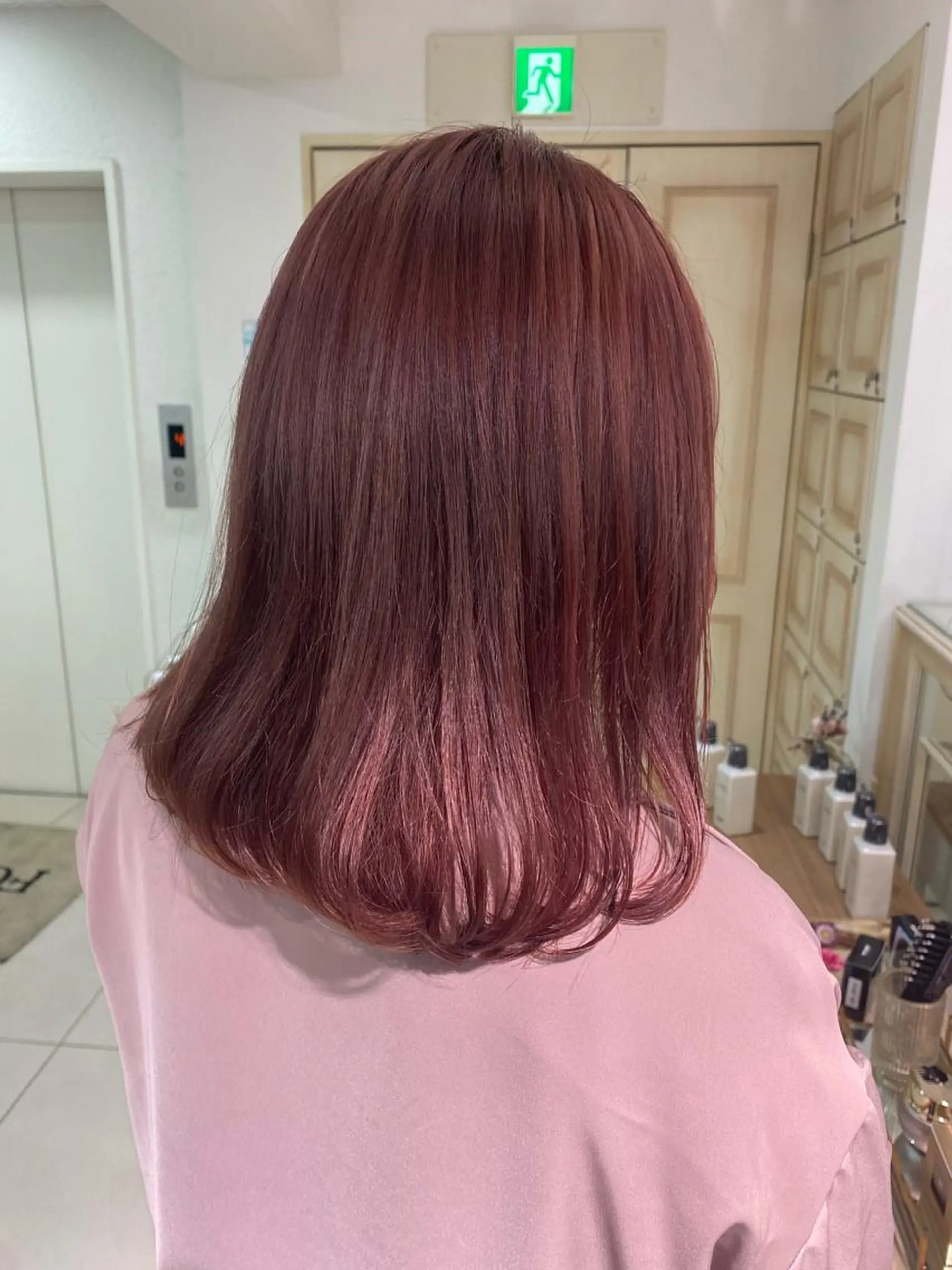 セミロング カラー ヘアアレンジ 透明感カラー 古山 結季🌙🖤のヘアスタイル