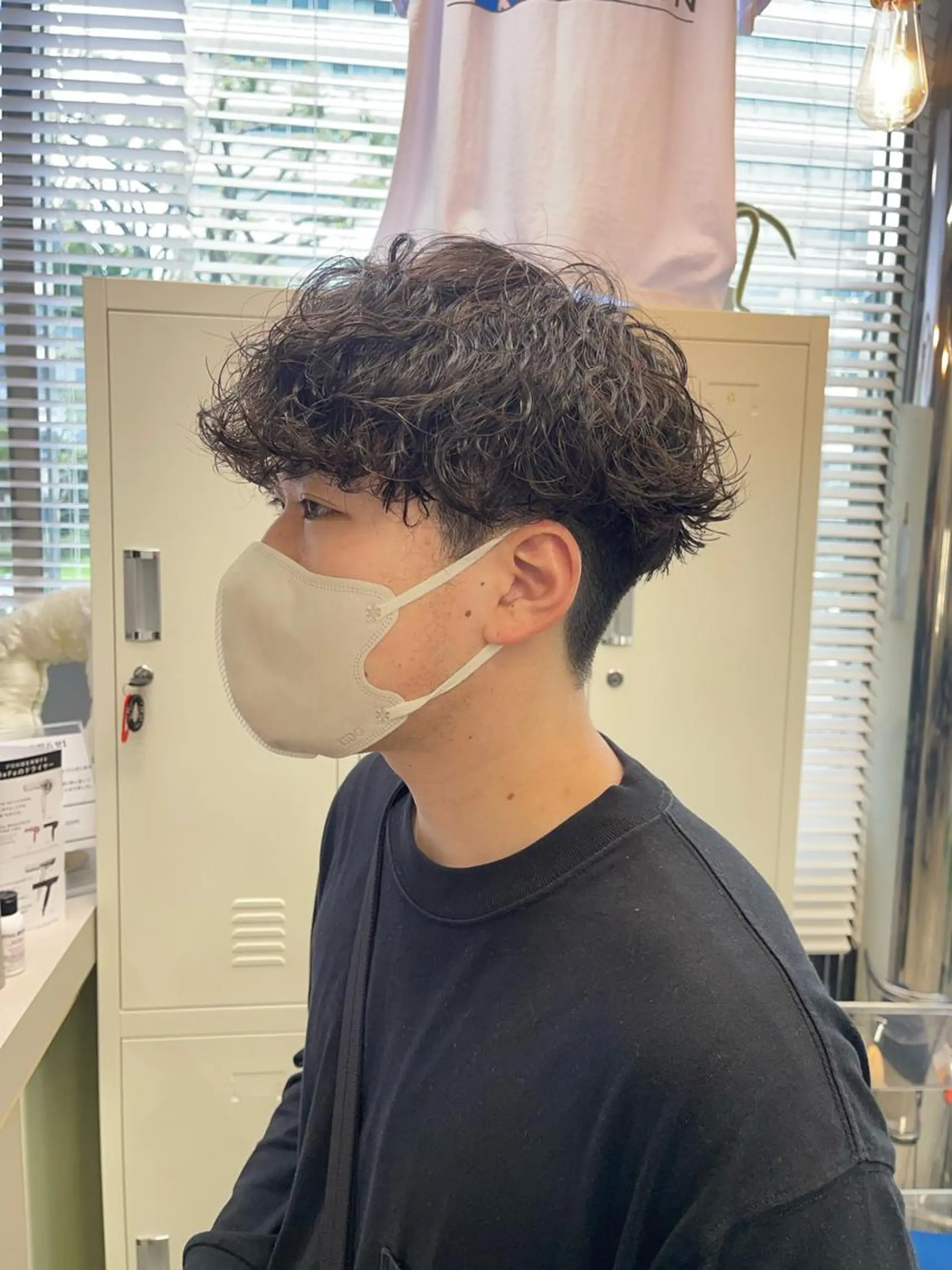 ショート パーマ メンズ 波巻きパーマ カット パーマ 早瀬裕之 パーマのヘアスタイル