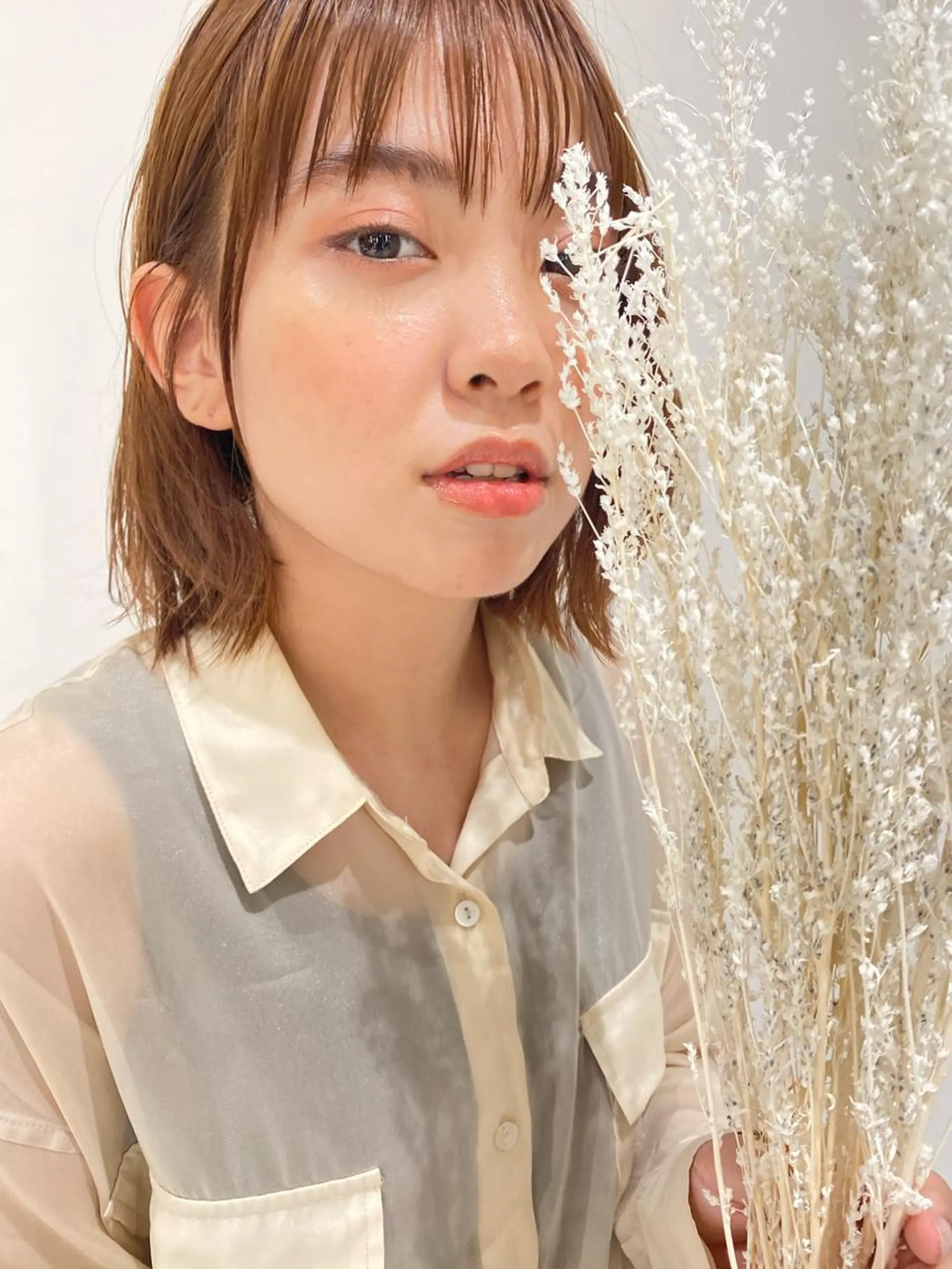 ショート カラー ヒラノホナミ 🫧透ける艶髪🫧のヘアスタイル