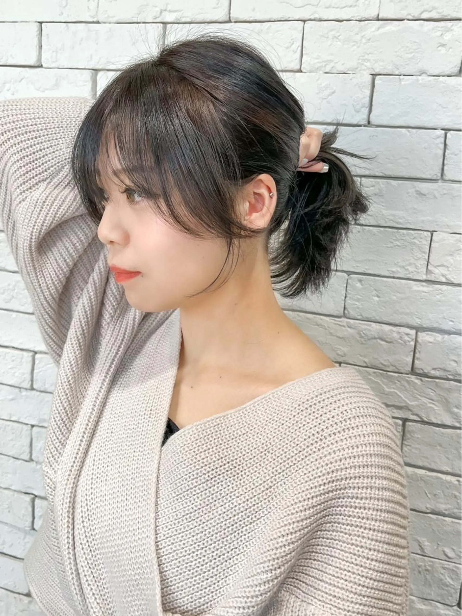 ミディアム 似合わせカット 迫留由弥のヘアスタイル