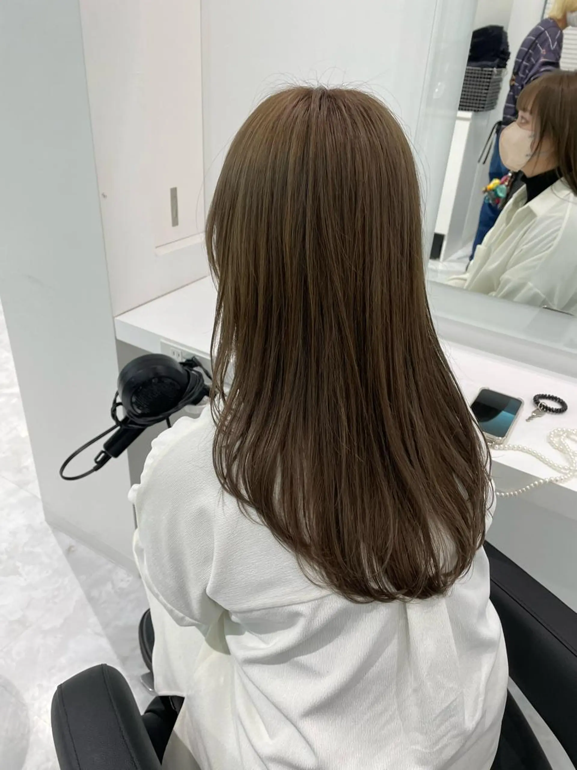 ロング カラー ハッシュカット 韓国風ヘア ヘアカラー トリートメント 髪質改善/美髪矯正 艶髪/Takutoのヘアスタイル