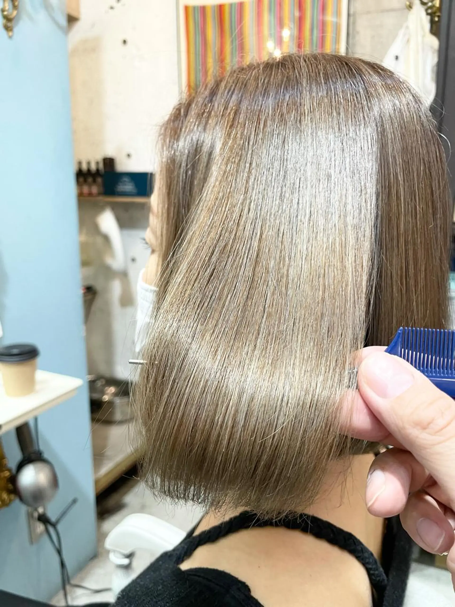 ショート カラー 切りっぱなしボブ ショートボブ ハンサムショート 丸みショート イヤリングカラー カット トリートメント ショートボブ髪質改善 縮毛矯正のプロ山道潤のヘアスタイル